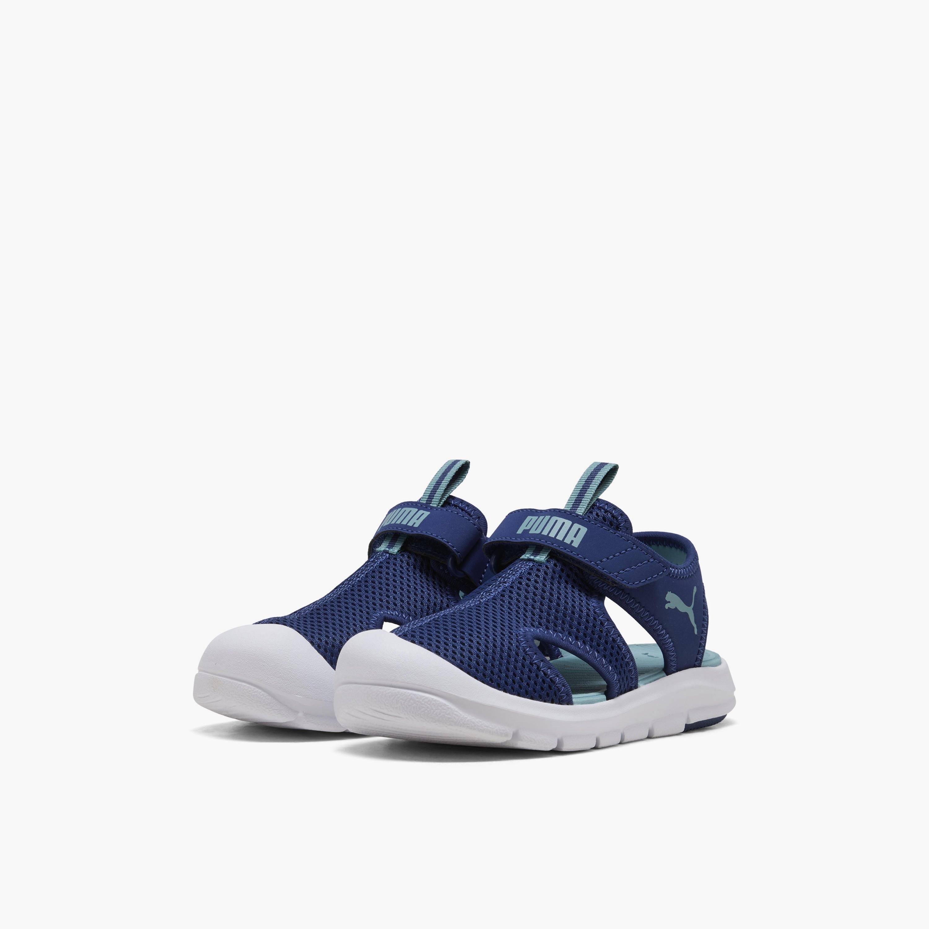 Puma Boys Fun Racer Mesh V Hook & Loop Strap Sandals-sports-boys-shoes-image-1