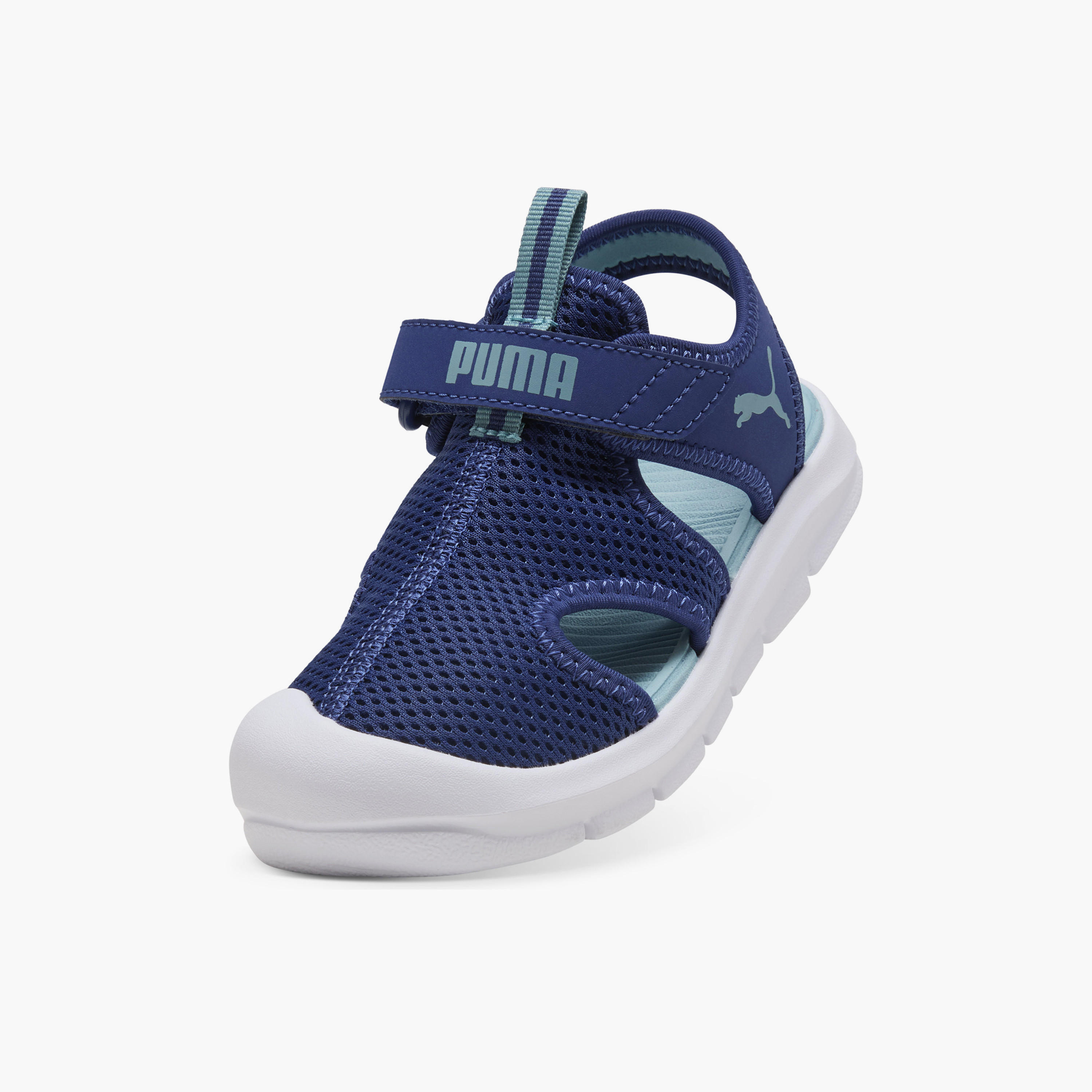 Puma Boys Fun Racer Mesh V Hook & Loop Strap Sandals-sports-boys-shoes-image-2