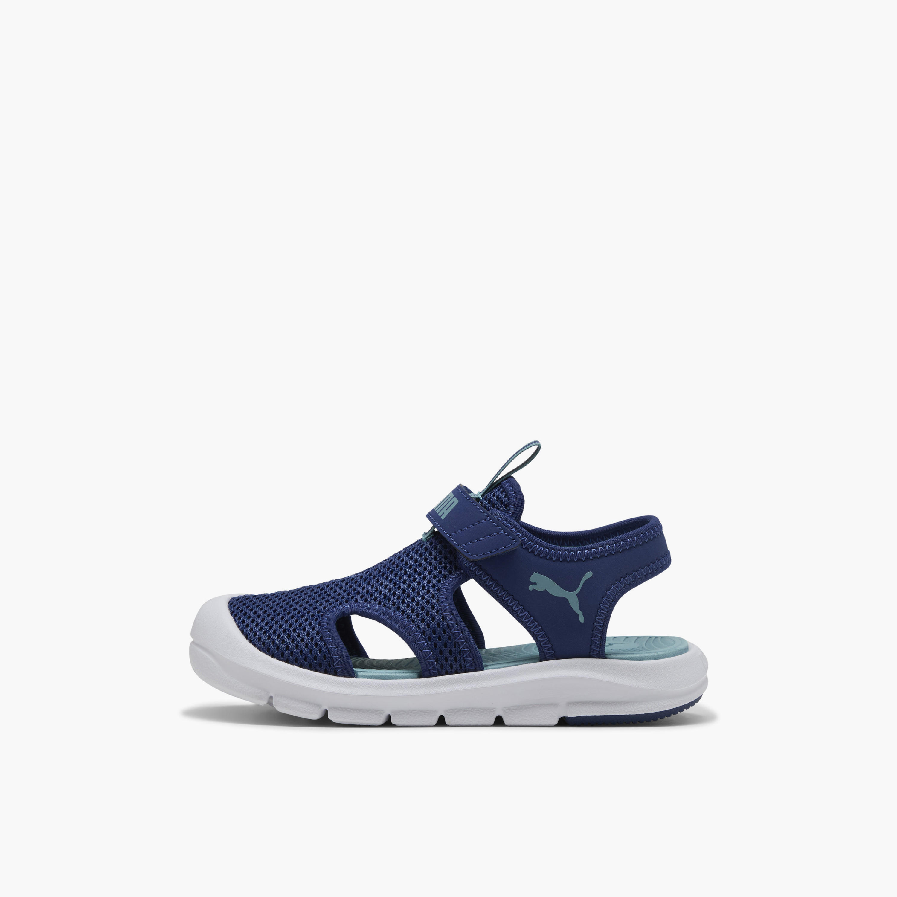 Puma Boys Fun Racer Mesh V Hook & Loop Strap Sandals-sports-boys-shoes-image-3