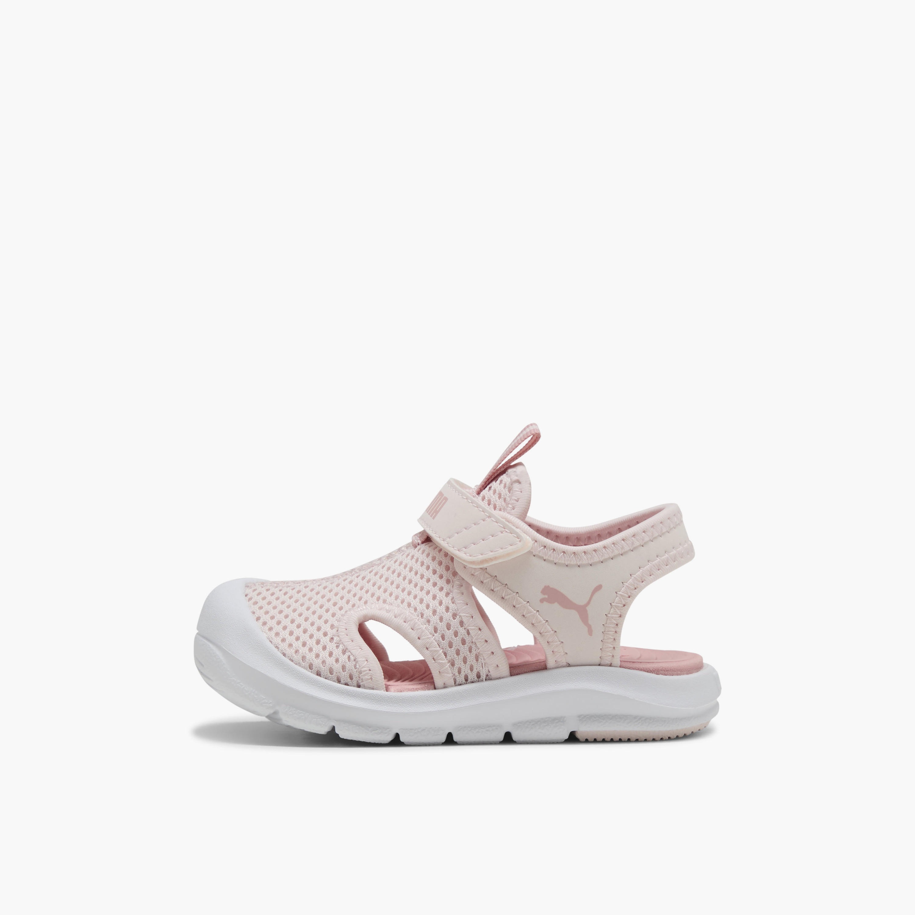 Puma Fun Racer Mesh V Strap Sandals with Hook & Loop Closure-baby-girls-shoes-sandals-image-3