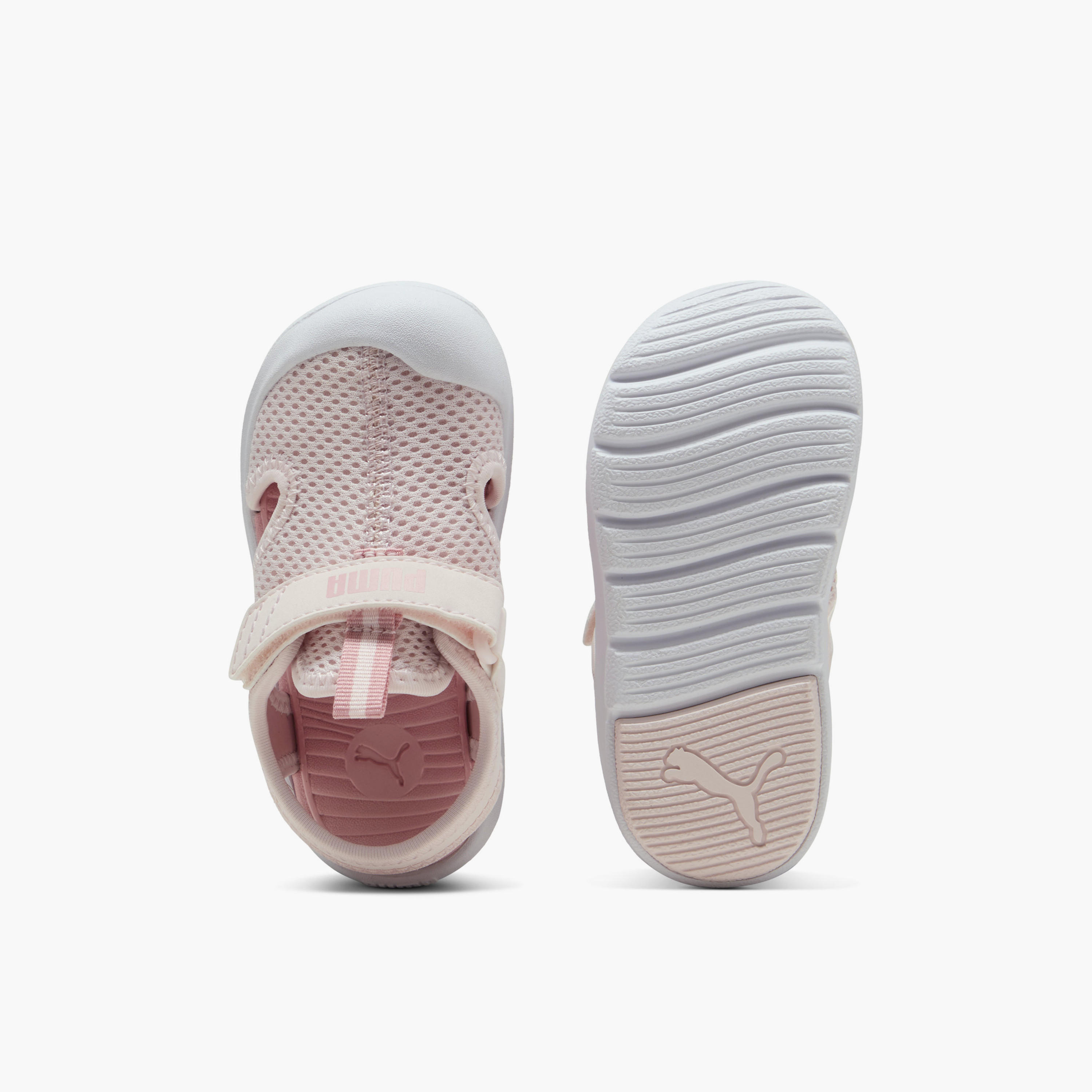 Puma Fun Racer Mesh V Strap Sandals with Hook & Loop Closure-baby-girls-shoes-sandals-image-4