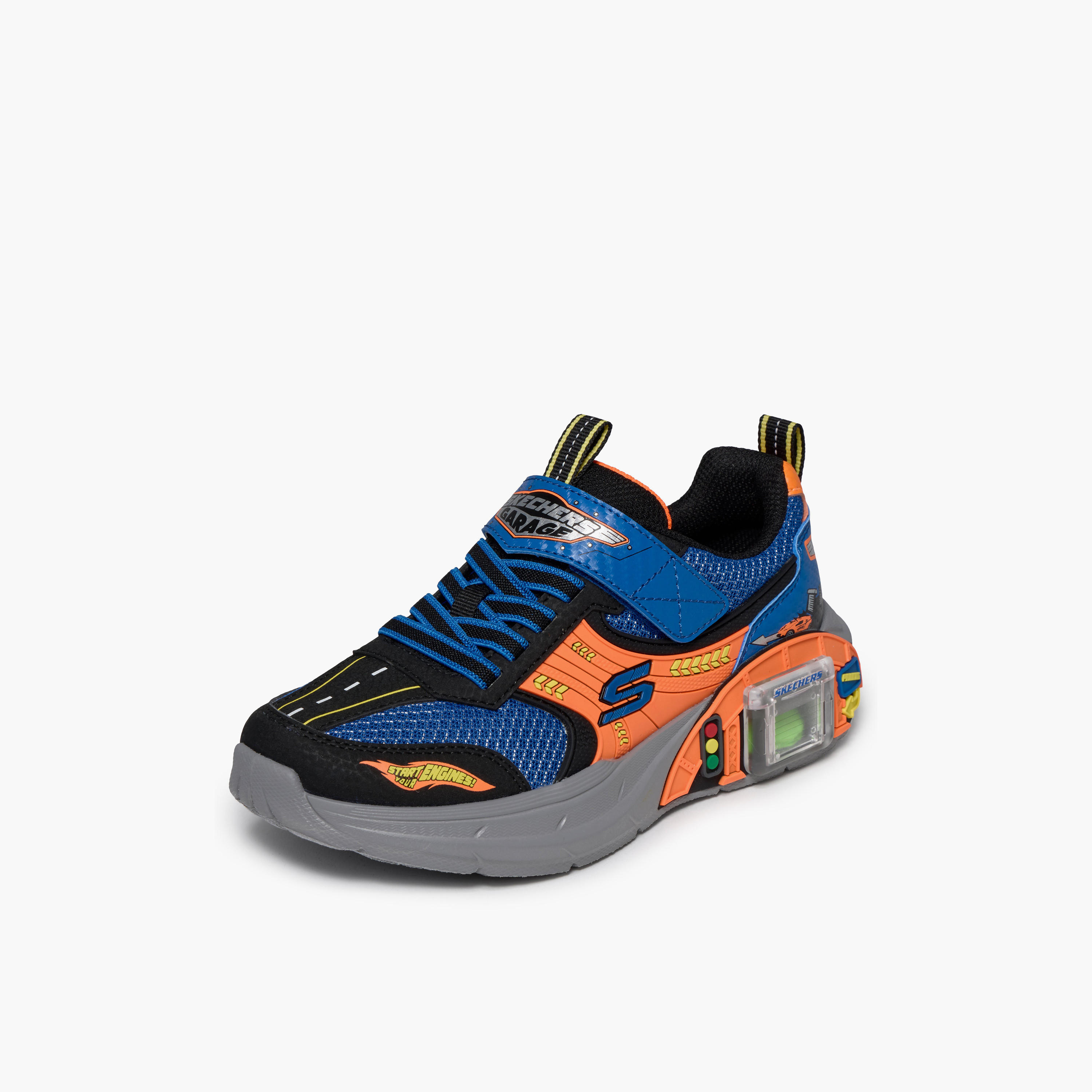 حذاء سنيكرز بشريط لاصق للأولاد جراج سكيتشرز-sports-boys-shoes-image-5