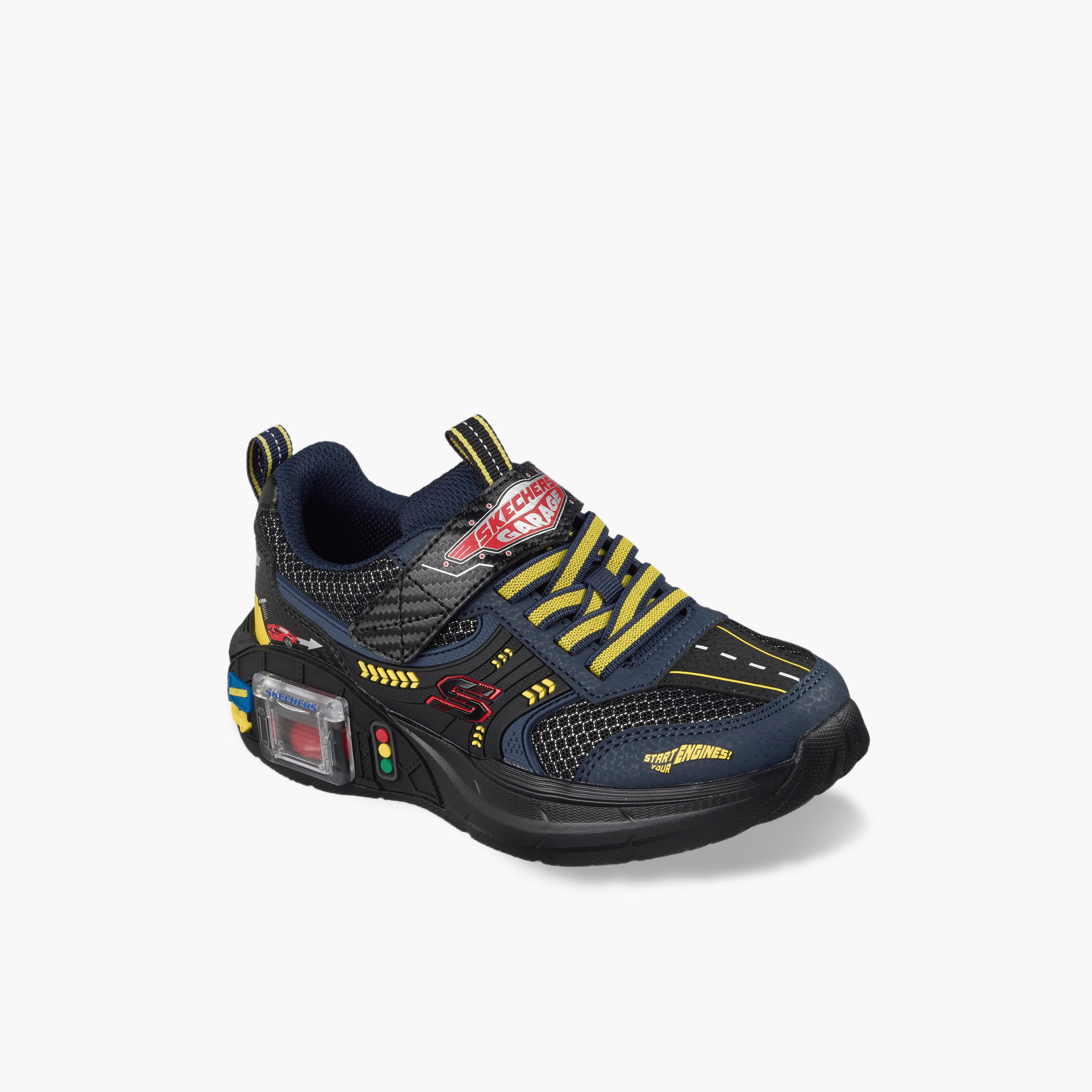 حذاء سنيكرز طول الكاحل بشريط إغلاق جراج للأولاد من سكيتشرز-boys-shoes-sneakers-image-1