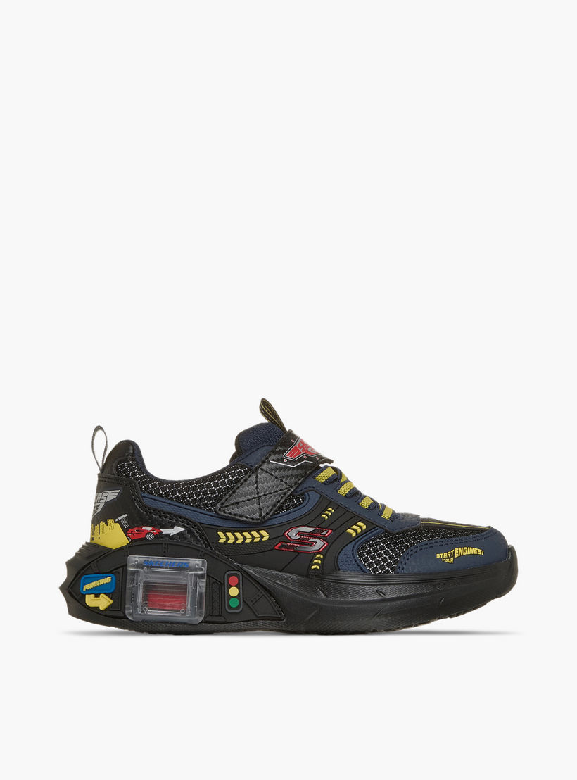 حذاء سنيكرز طول الكاحل بشريط إغلاق جراج للأولاد من سكيتشرز-boys-shoes-sneakers-image-2