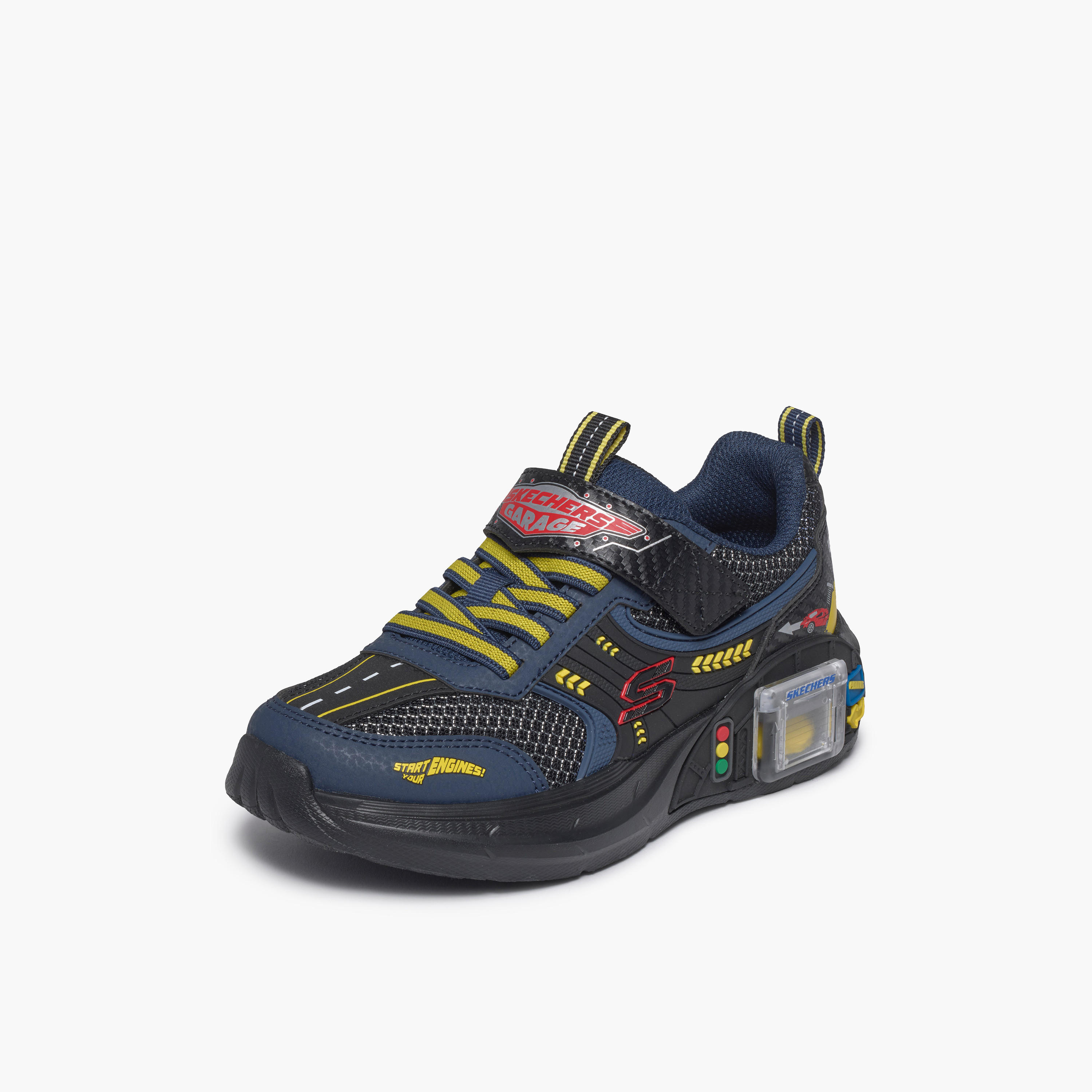 حذاء سنيكرز طول الكاحل بشريط إغلاق جراج للأولاد من سكيتشرز-boys-shoes-sneakers-image-5