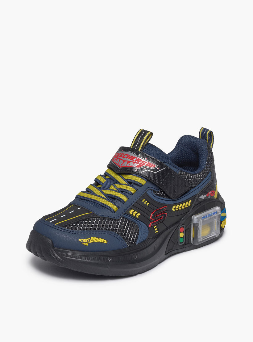 حذاء سنيكرز طول الكاحل بشريط إغلاق جراج للأولاد من سكيتشرز-boys-shoes-sneakers-image-5