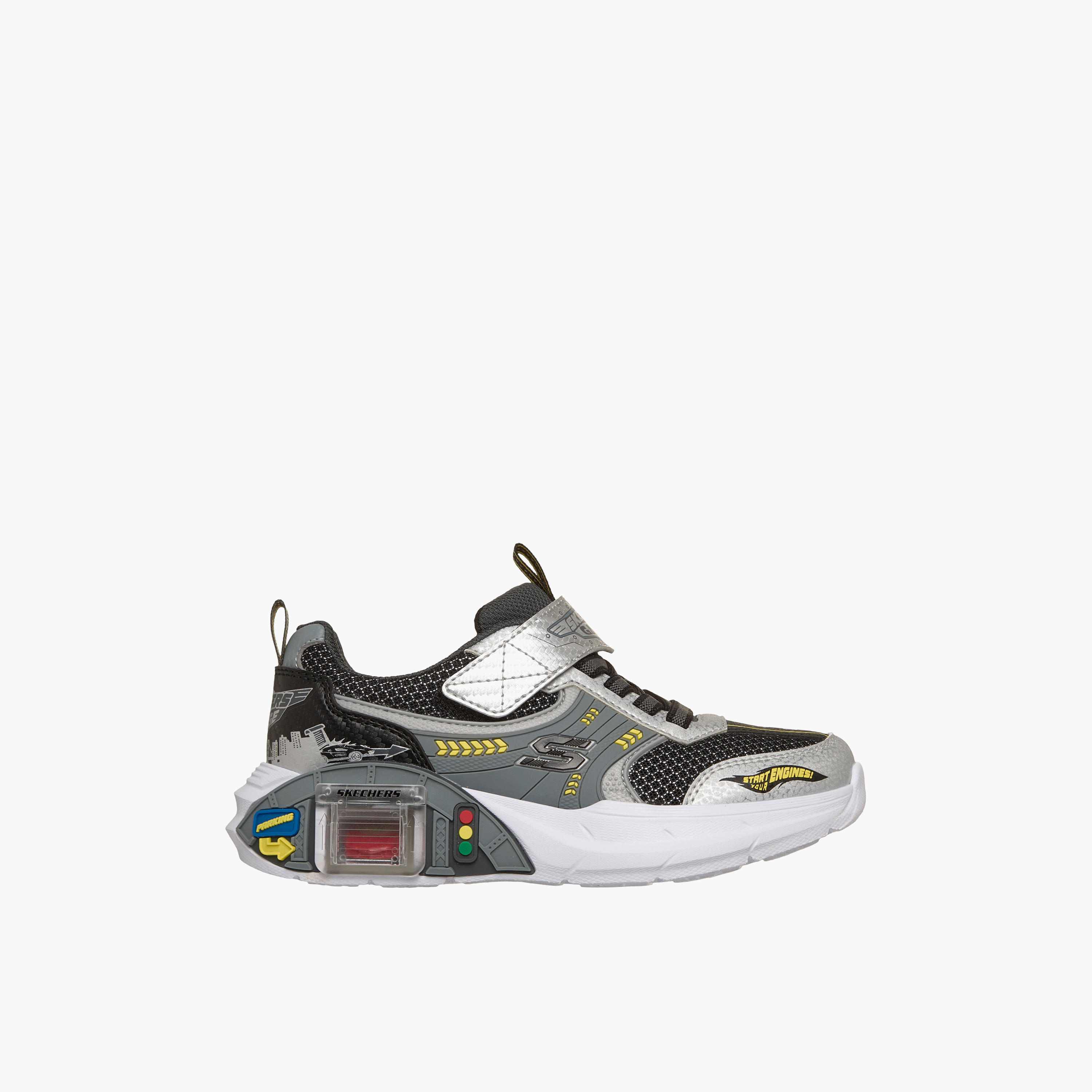 حذاء سنيكرز بشريط لاصق للأولاد جراج سكيتشرز-sports-boys-shoes-image-4