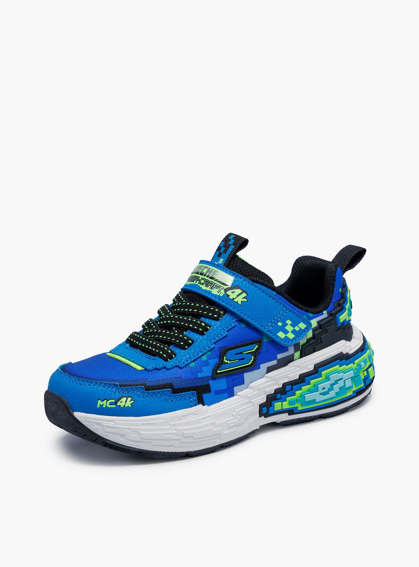 حذاء سنيكرز بشريط إغلاق لاصق ميجا كرافت فور كيه للأولاد من سكيتشرز-sports-boys-shoes-image-4