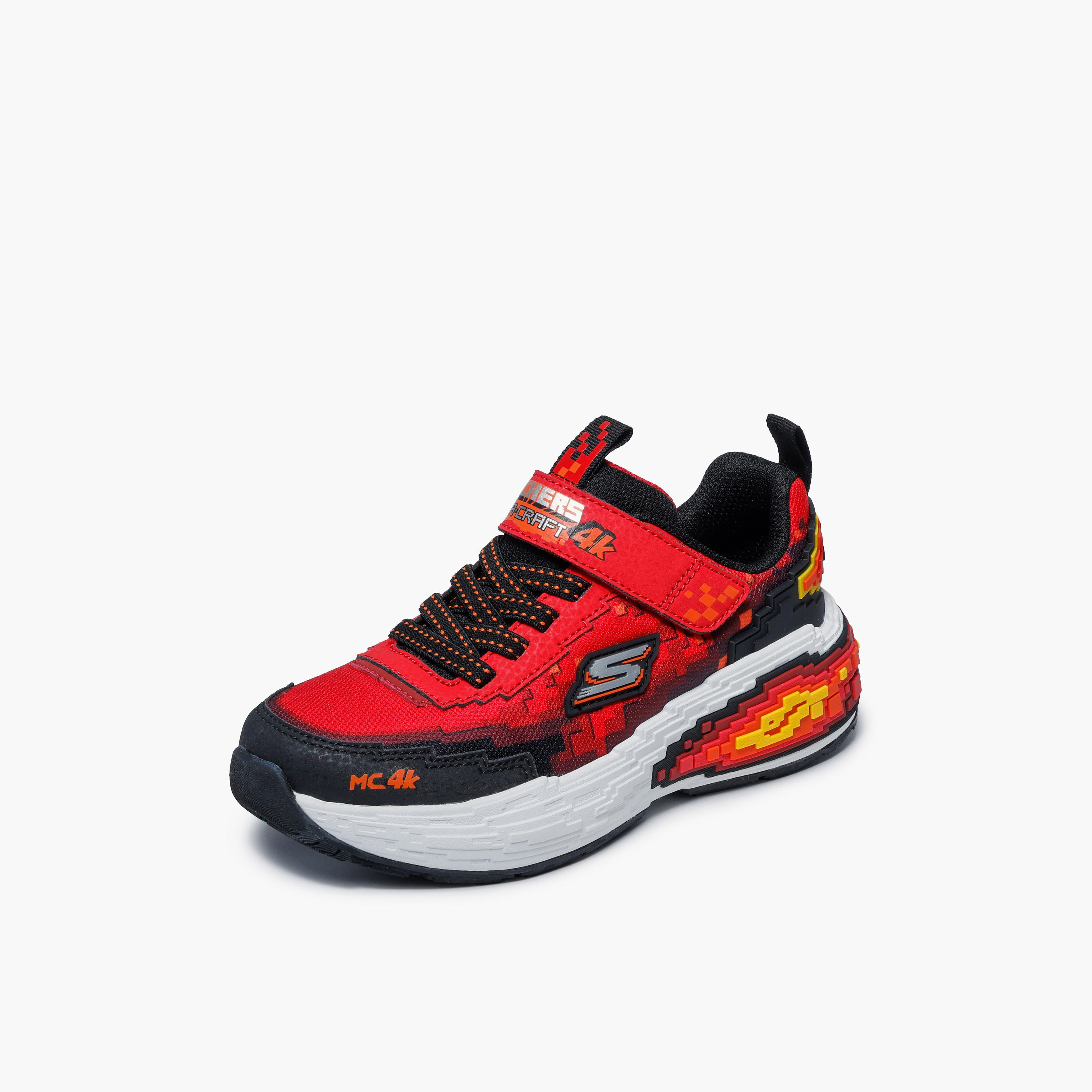 حذاء سنيكرز ميجا كرافت 4 كيه بإغلاق لاصق للأولاد من سكيتشرز-sports-boys-shoes-image-4