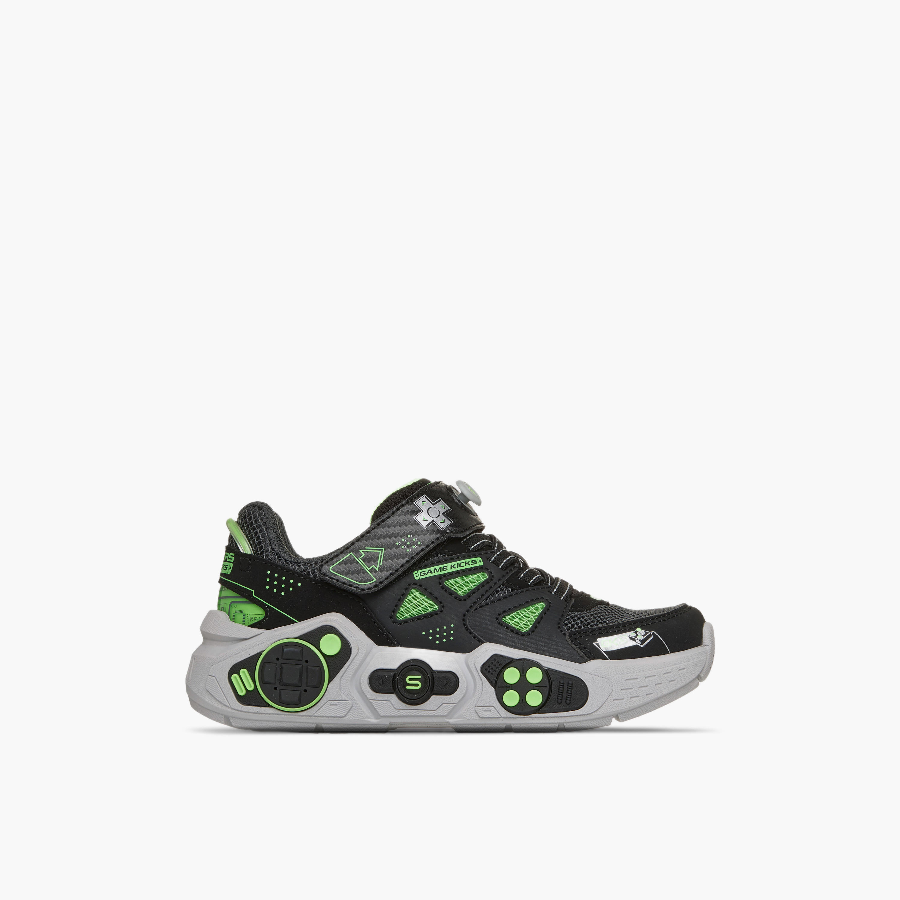 Skechers Boys Gametronix 3.0 Hook & Loop Ankle Sneakers-boys-shoes-sneakers-image-2