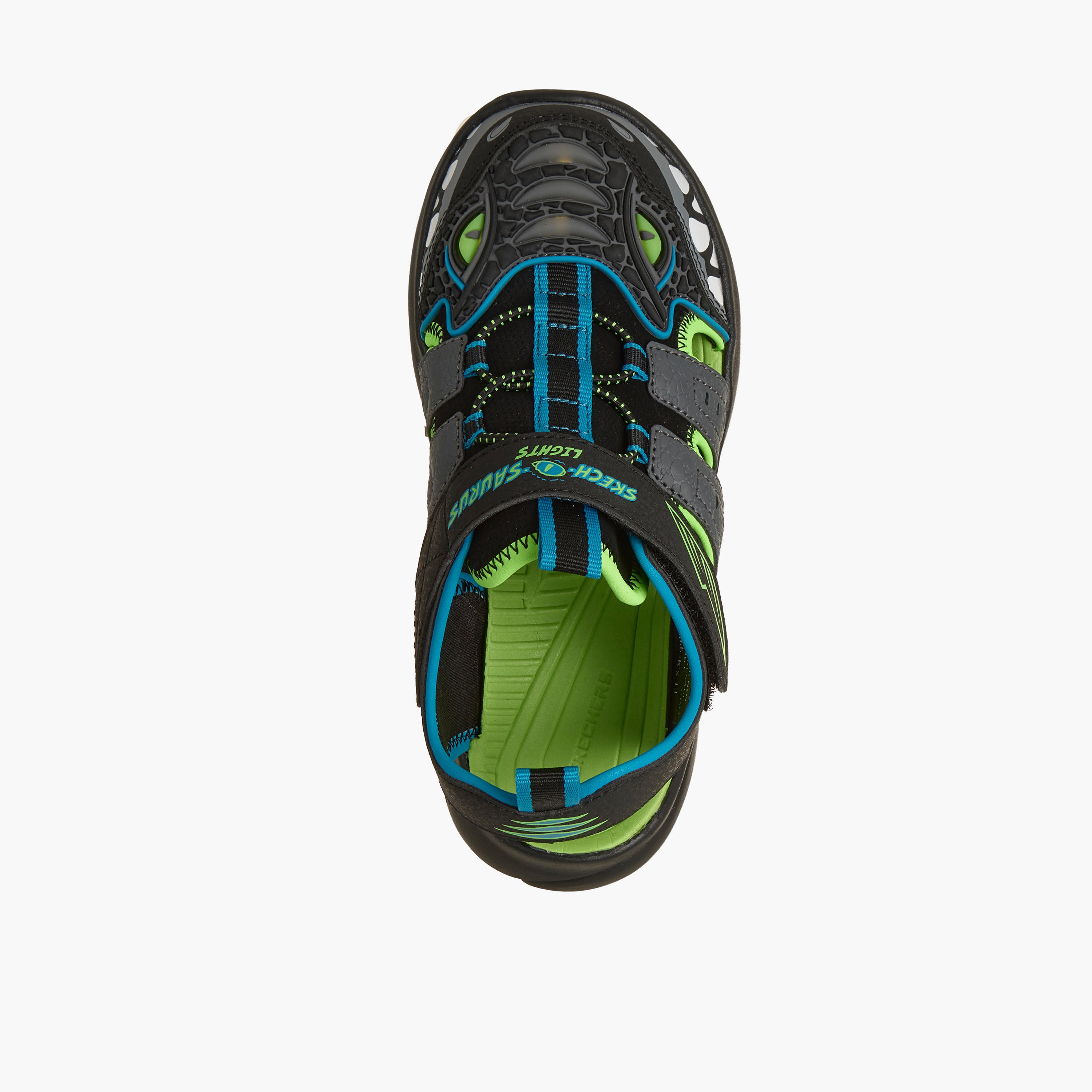 صندل مسطح بشريط إغلاق لاصق سبلاش رازور للأولاد من سكيتشرز-sports-boys-shoes-image-2