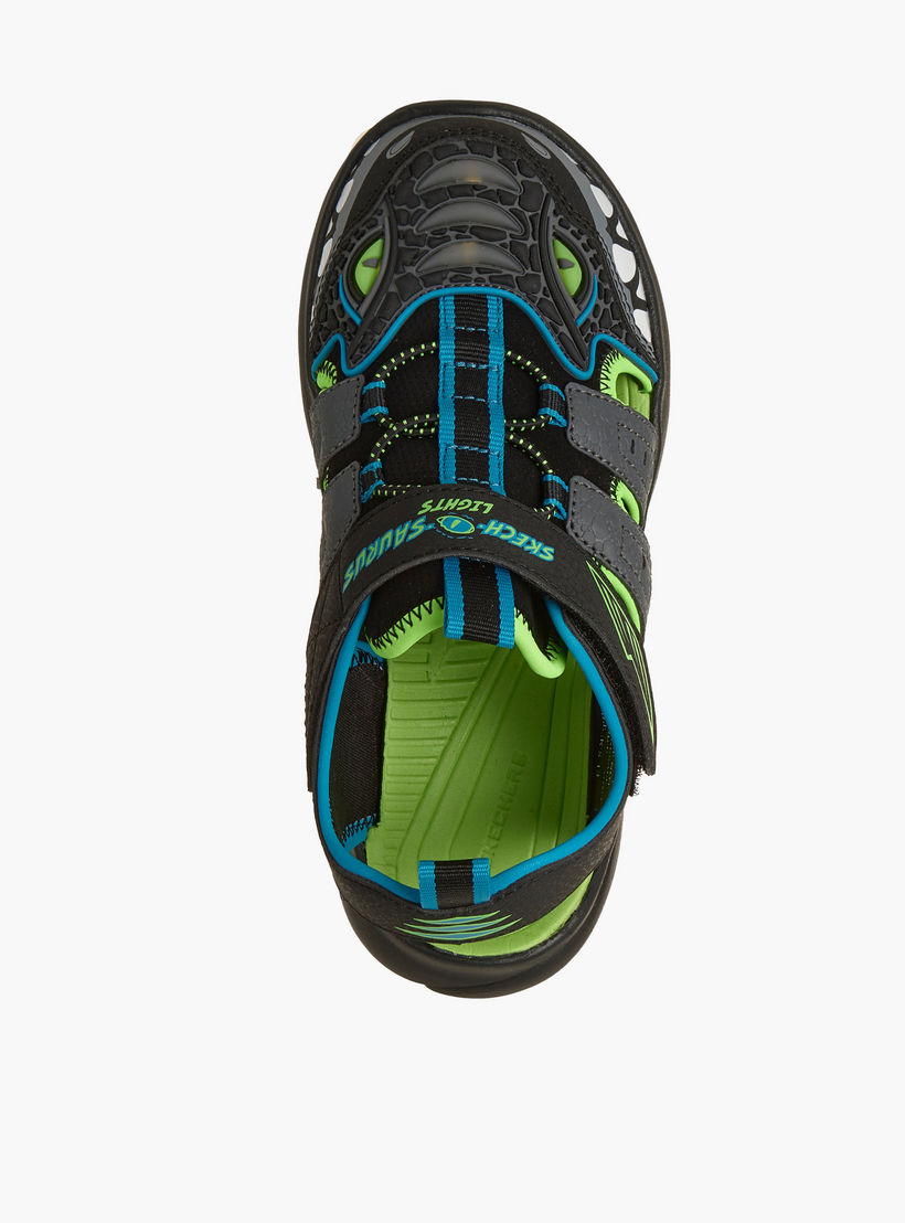 صندل مسطح بشريط إغلاق لاصق سبلاش رازور للأولاد من سكيتشرز-sports-boys-shoes-image-2