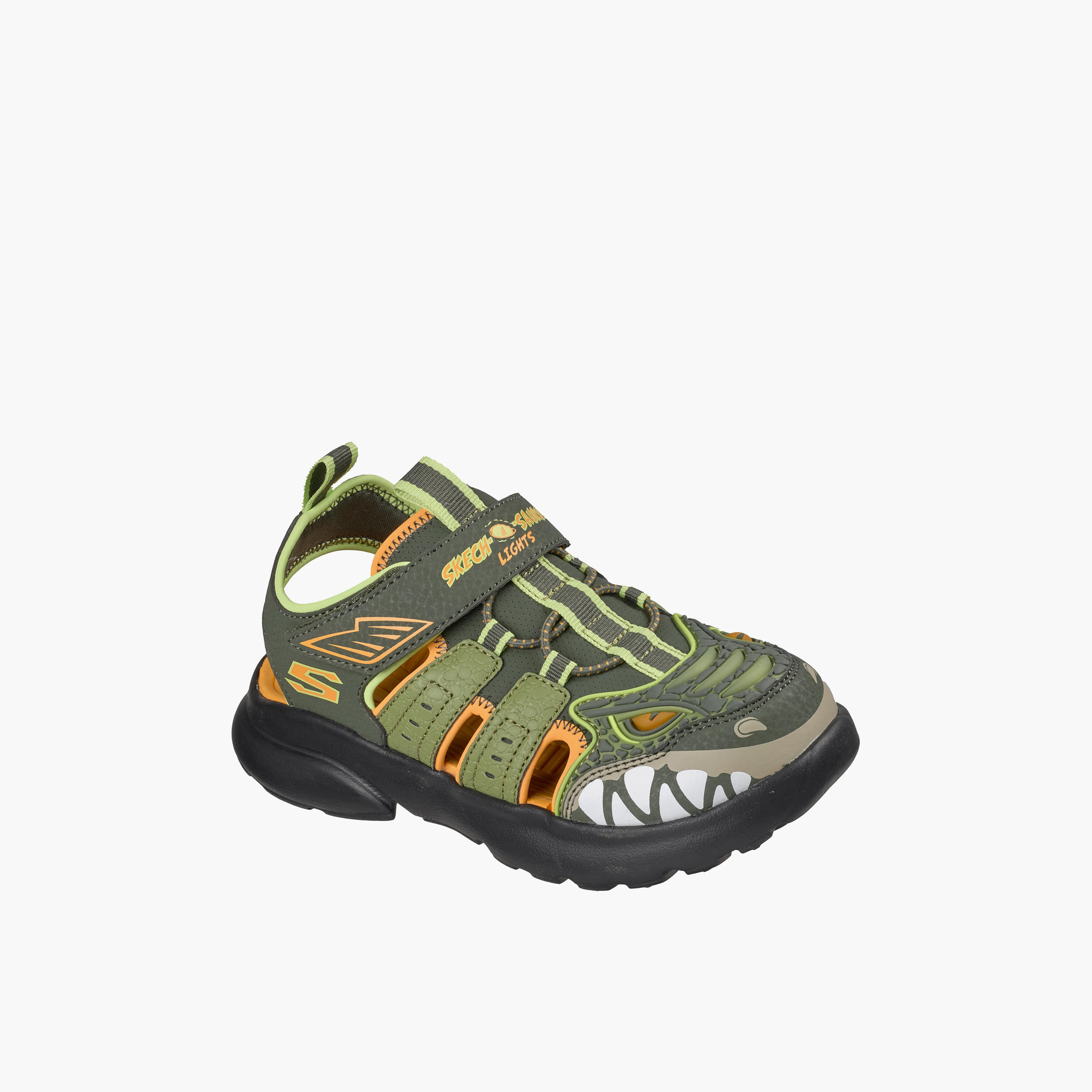 Skechers Boys RAZOR SPLASH Hook & Loop Flat Sandals-sports-boys-shoes-image-1