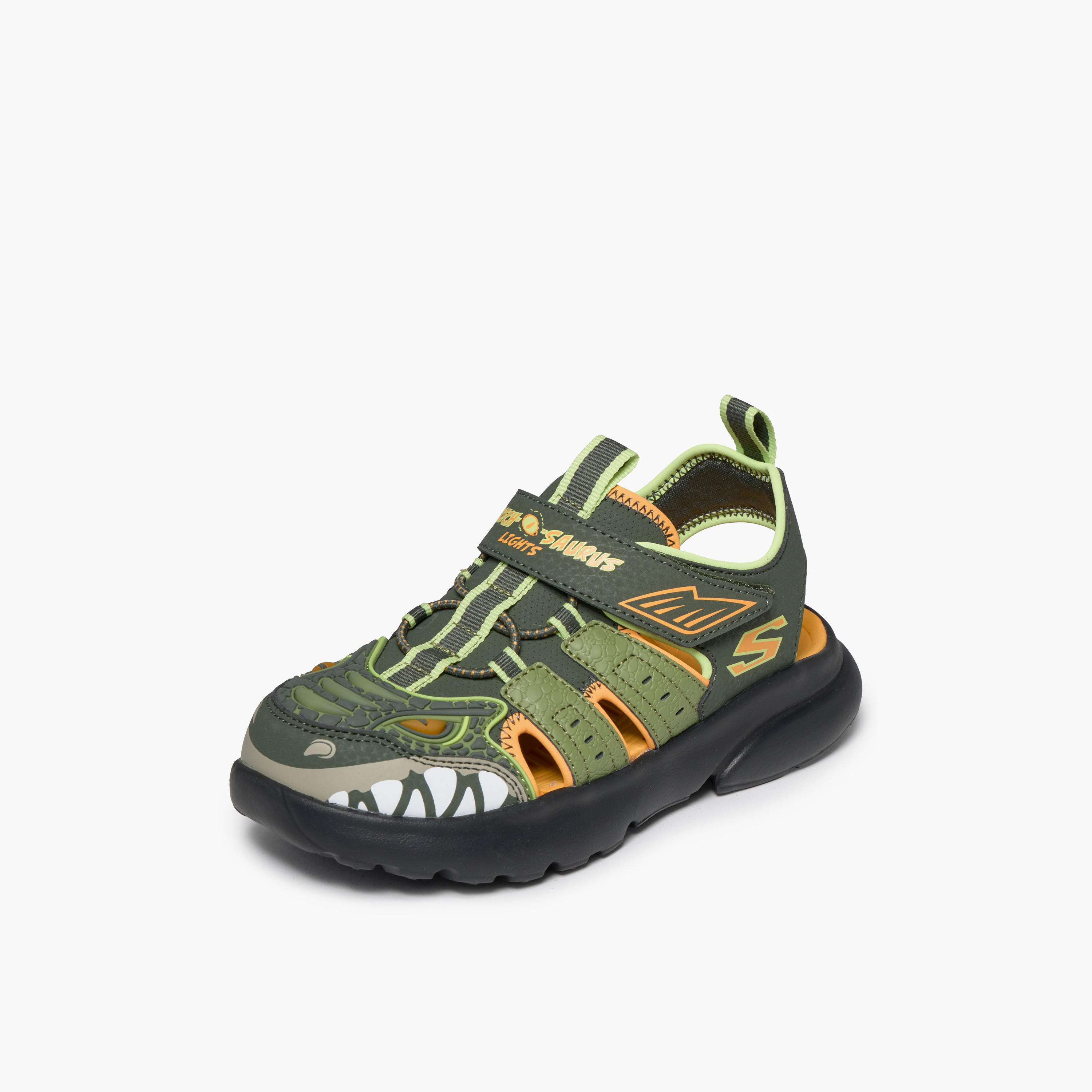 Skechers Boys RAZOR SPLASH Hook & Loop Flat Sandals-sports-boys-shoes-image-4