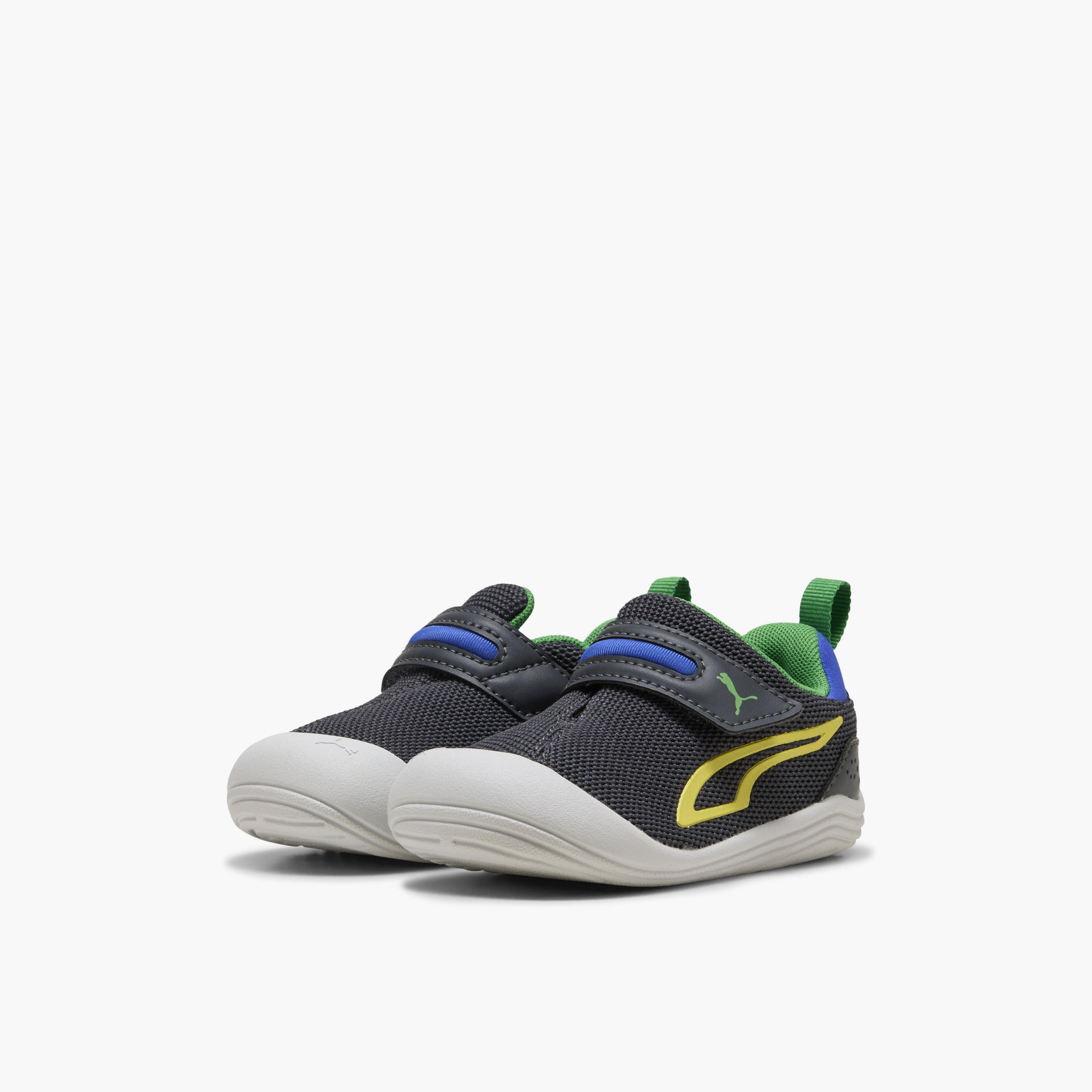 Puma Kitten Mesh V Ankle Sneakers with Hook & Loop Closure-sports-boys-shoes-image-1