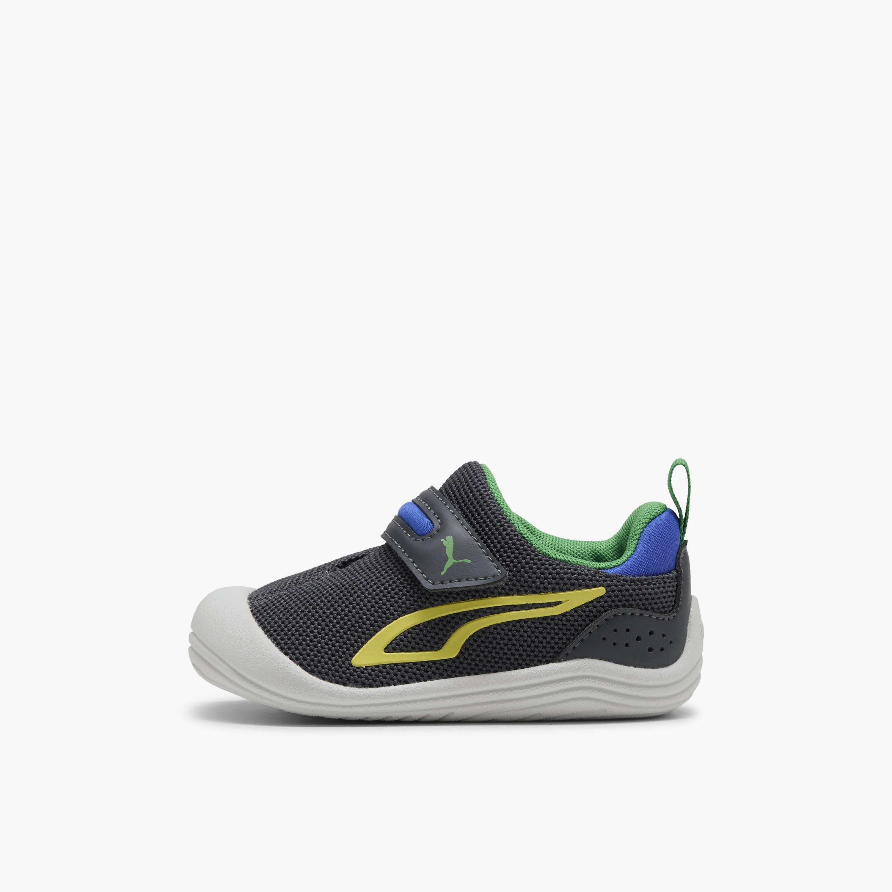 Puma Kitten Mesh V Ankle Sneakers with Hook & Loop Closure-sports-boys-shoes-image-3