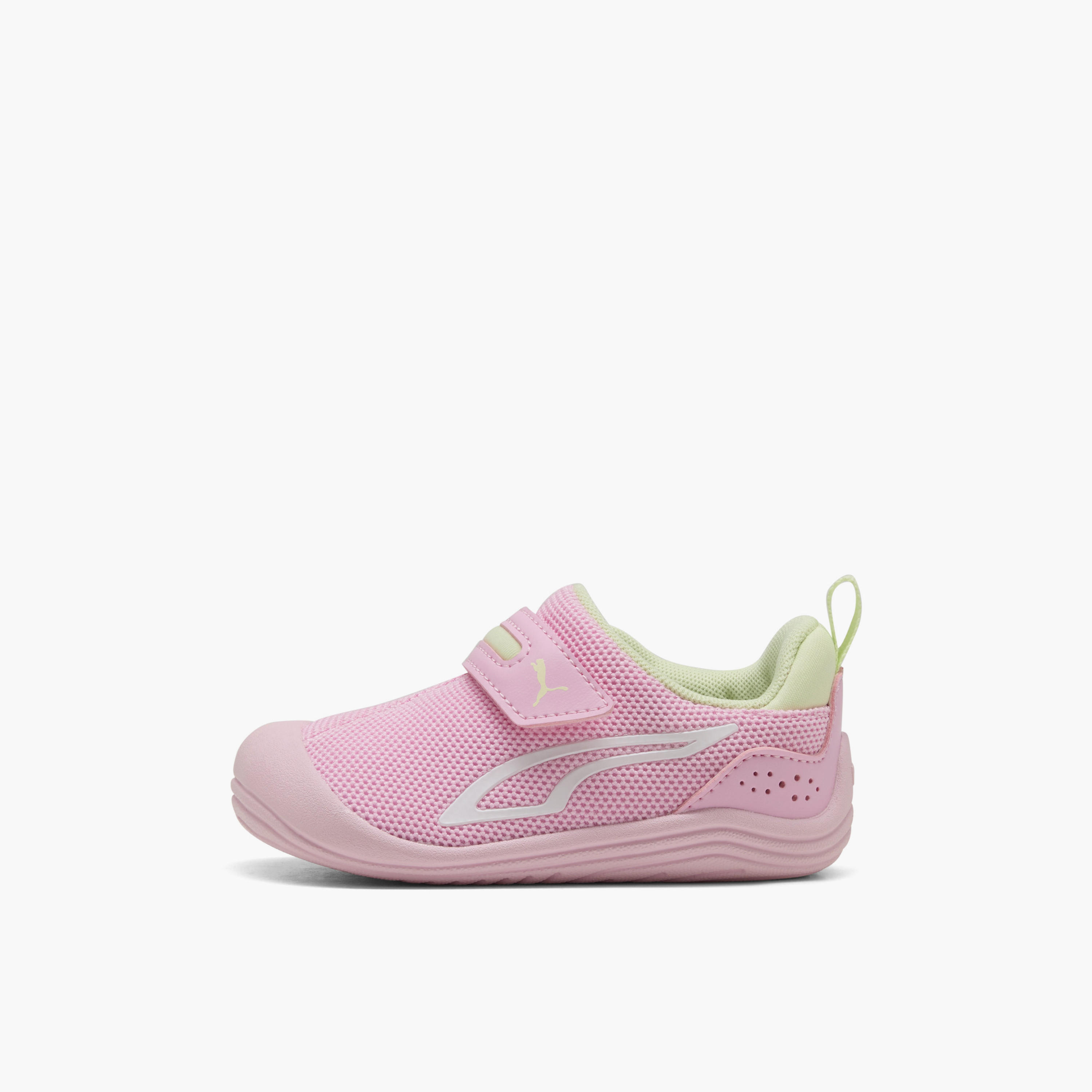 Puma Kitten Mesh V Sneakers with Hook & Loop Closure-baby-girls-shoes-closedshoes-image-3