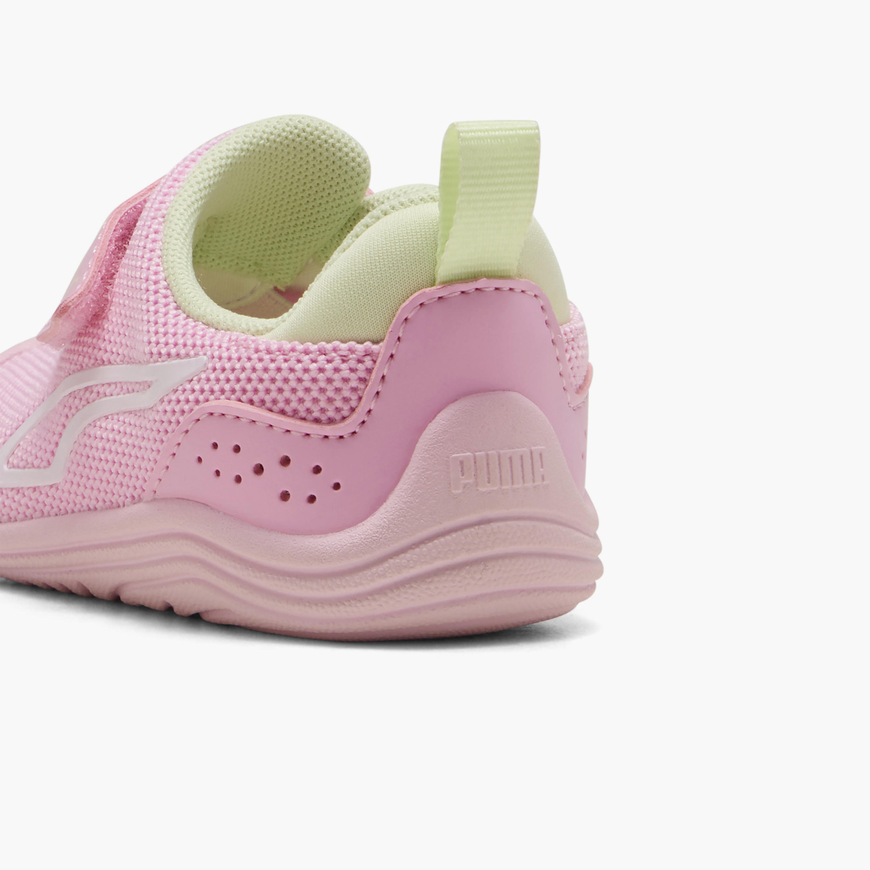 Puma Kitten Mesh V Sneakers with Hook & Loop Closure-baby-girls-shoes-closedshoes-image-6