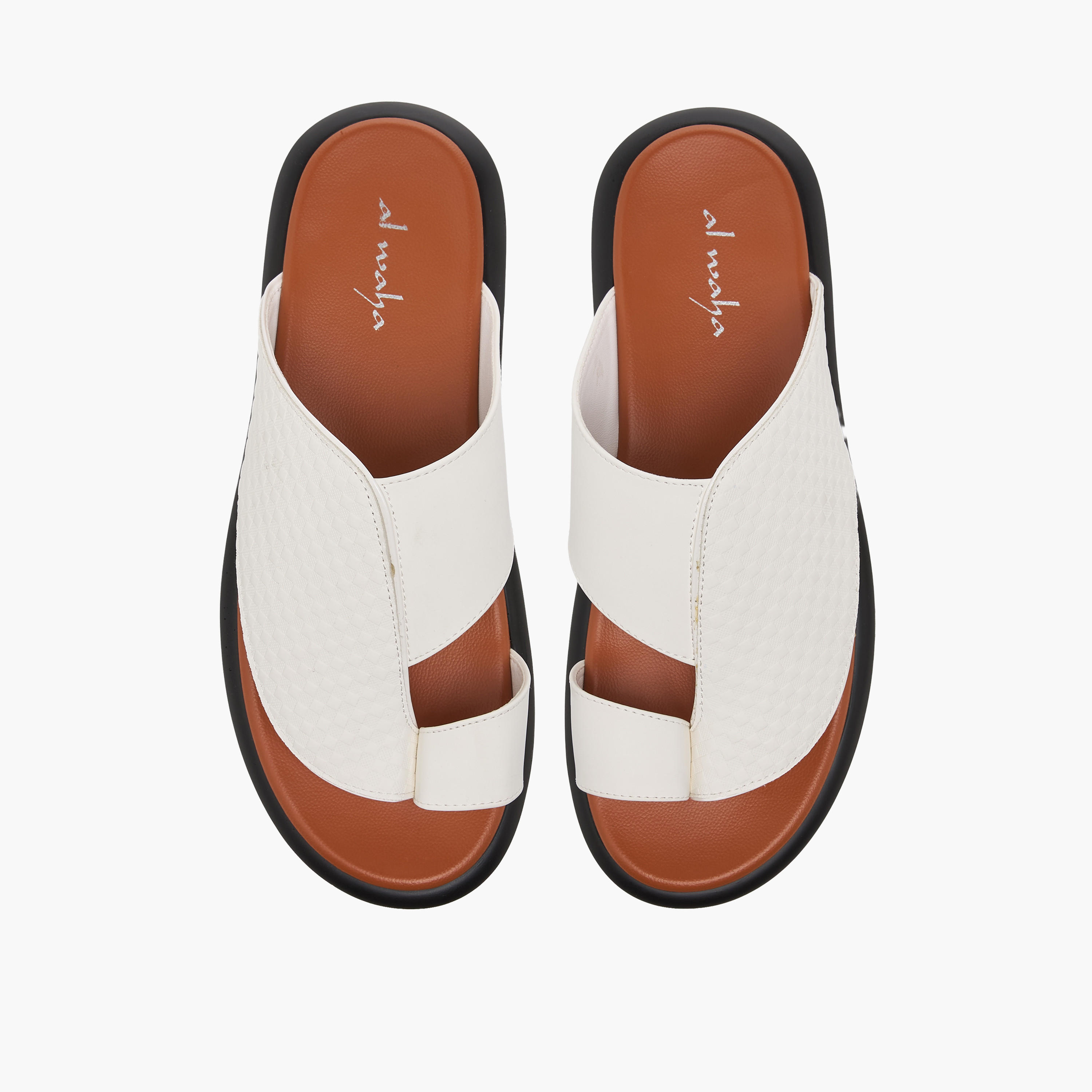 صندل عربي بتفاصيل حلقة إصبع للرجال من الواحة-men-shoes-sandals-image-1