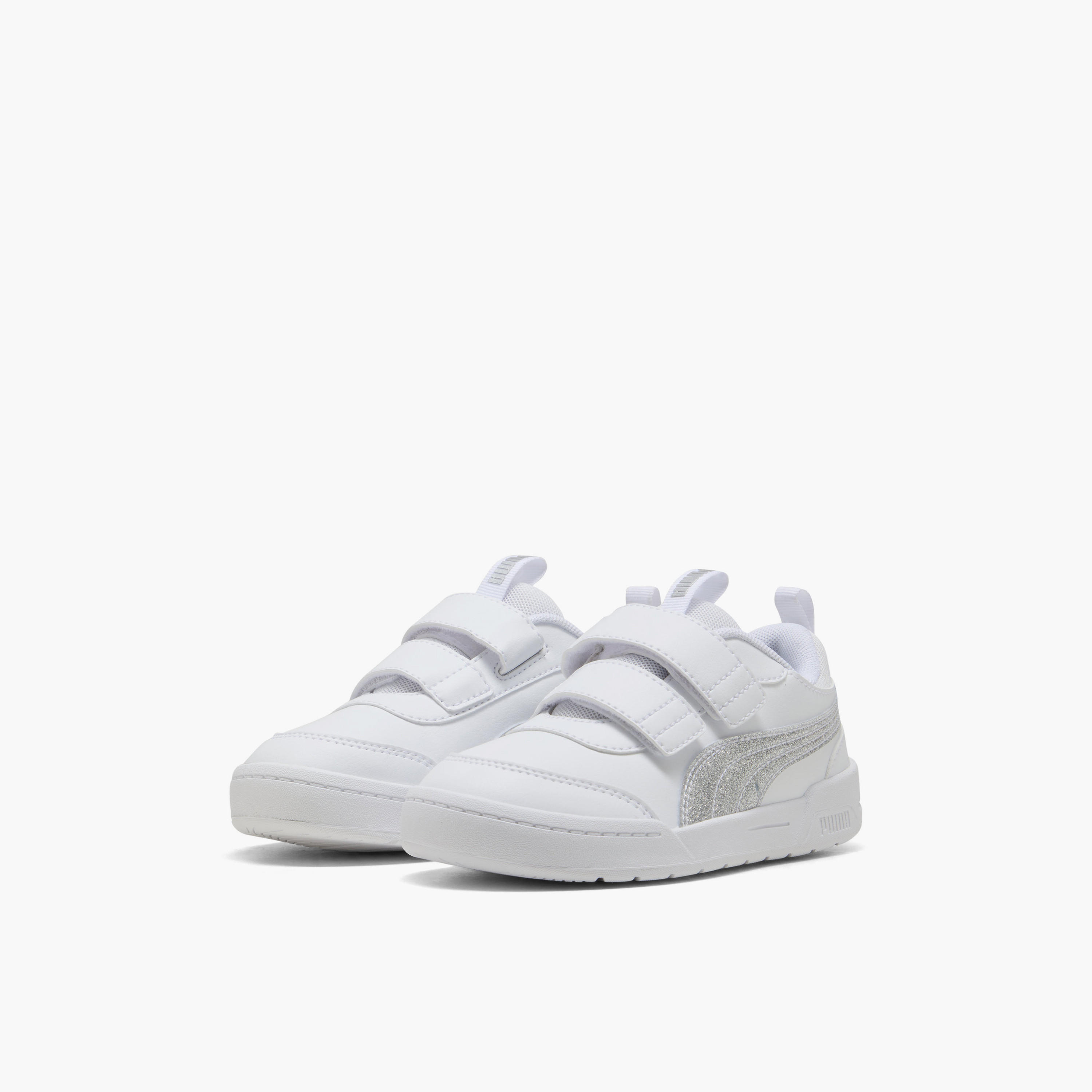 Puma Girls Multiflex 2 Glitz FS V Hook & Loop Ankle Sneakers-sports-boys-shoes-image-1