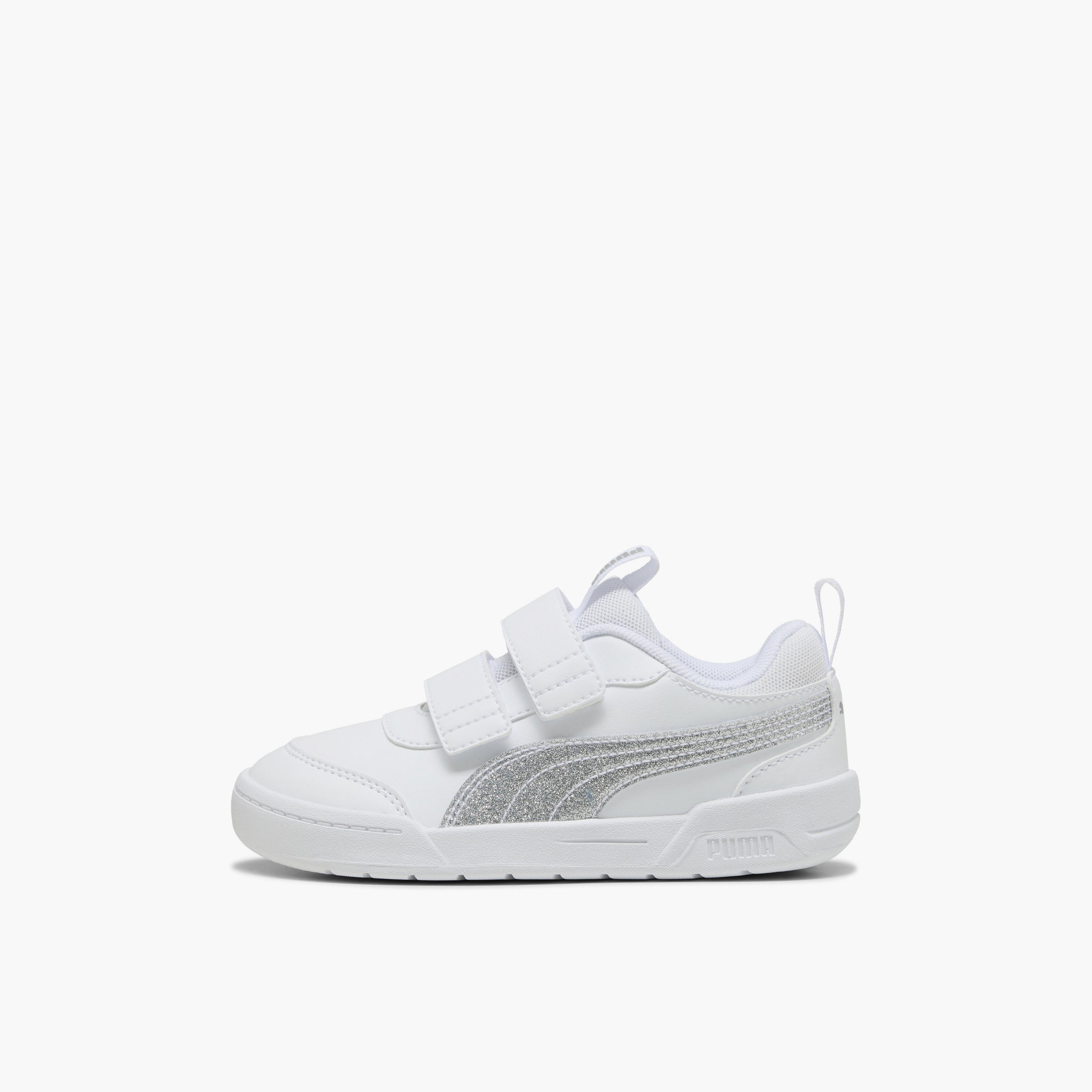 Puma Girls Multiflex 2 Glitz FS V Hook & Loop Ankle Sneakers-sports-boys-shoes-image-3