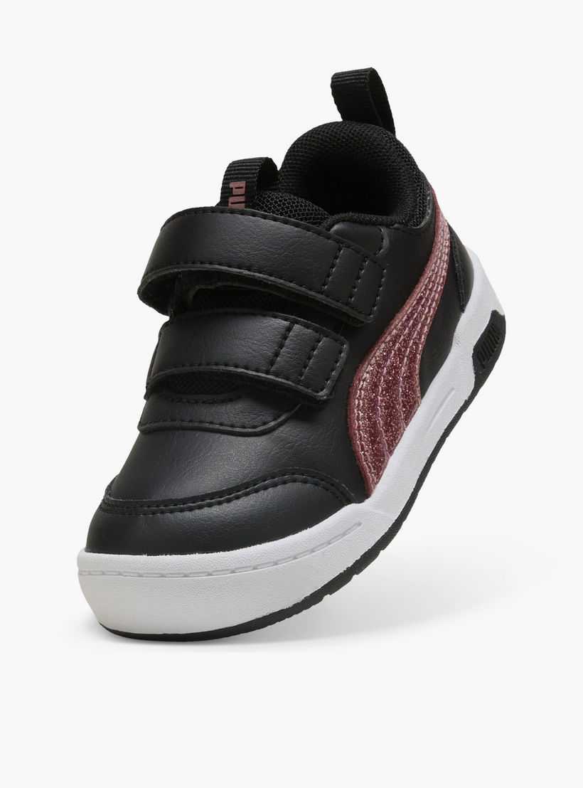 Puma Girls Multiflex 2 Glitz FS V Hook & Loop Sneakers-baby-girls-shoes-closedshoes-image-5