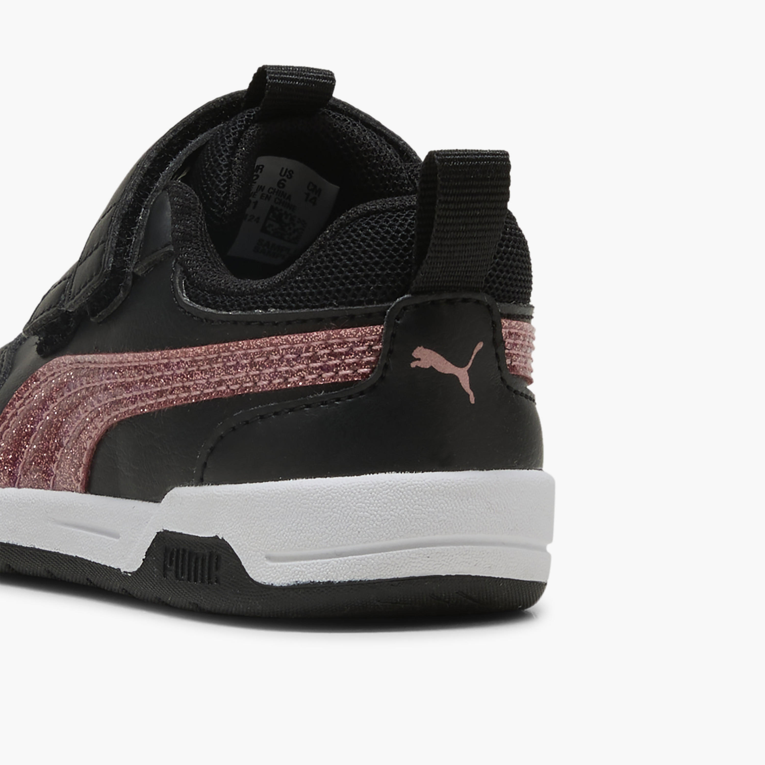 Puma Girls Multiflex 2 Glitz FS V Hook & Loop Sneakers-baby-girls-shoes-closedshoes-image-6