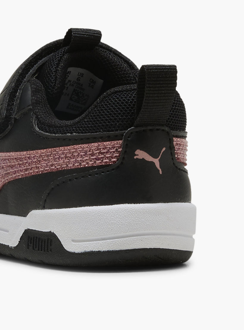 Puma Girls Multiflex 2 Glitz FS V Hook & Loop Sneakers-baby-girls-shoes-closedshoes-image-6