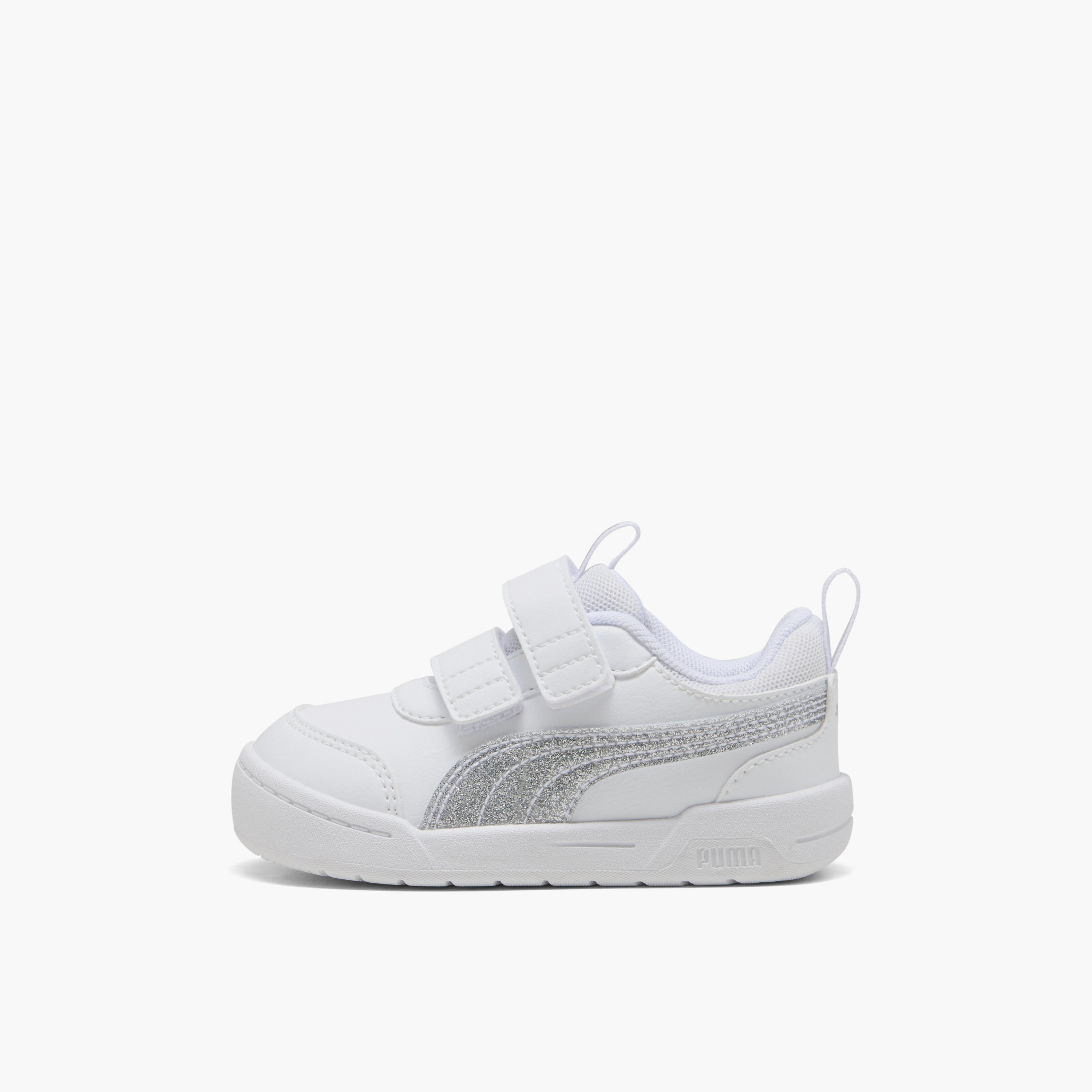 Puma Multiflex 2 Glitz FS V Sneakers with Hook & Loop Closure-baby-girls-shoes-closedshoes-image-3