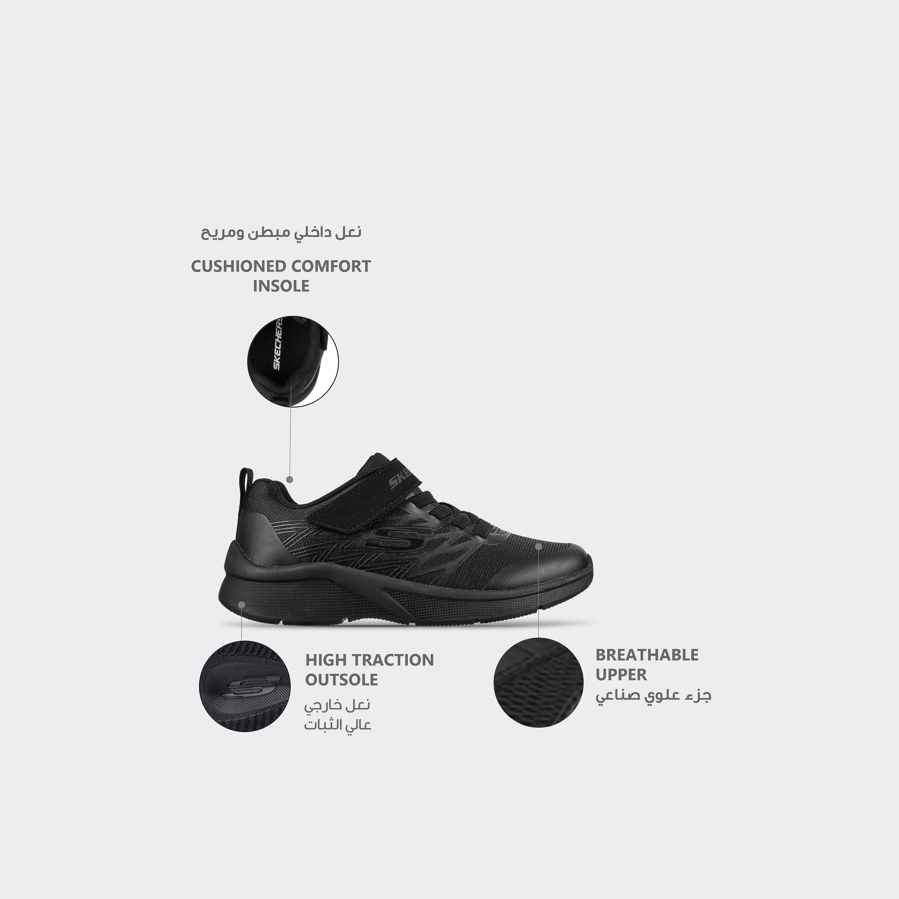 Skechers Kids Microspec Hook & Loop School Shoes-girls-shoes-sneakers-image-2