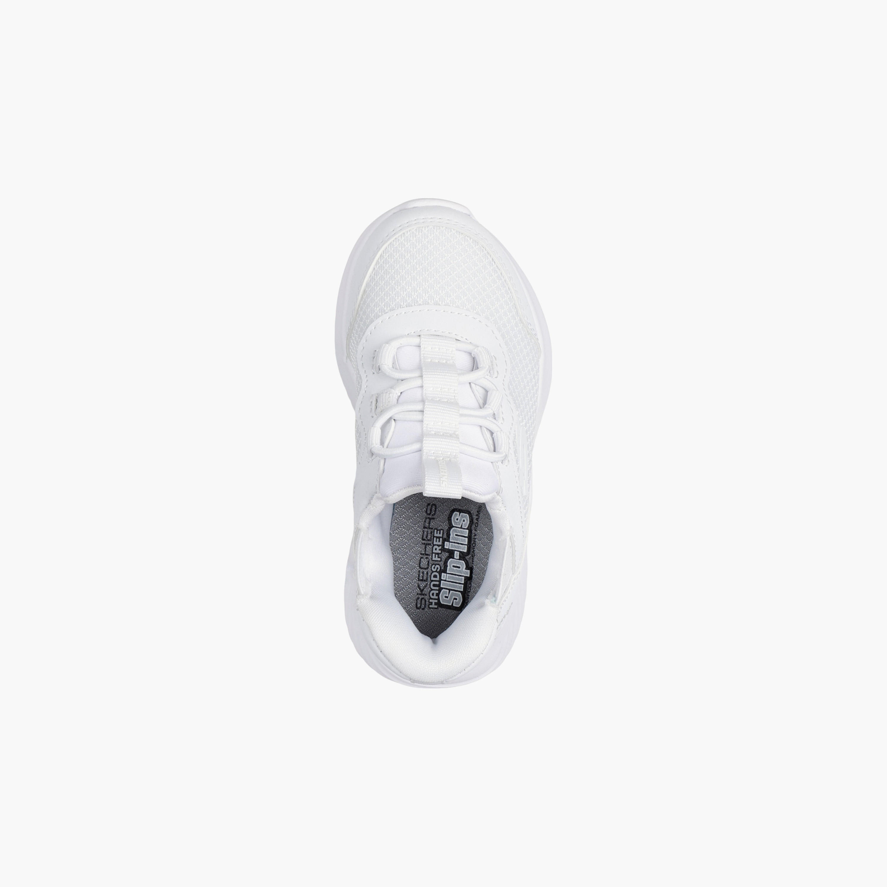 Skechers Kids' BOUNDER Slip-On School Shoes - 403822N-WHT-baby-girls-shoes-closedshoes-image-2