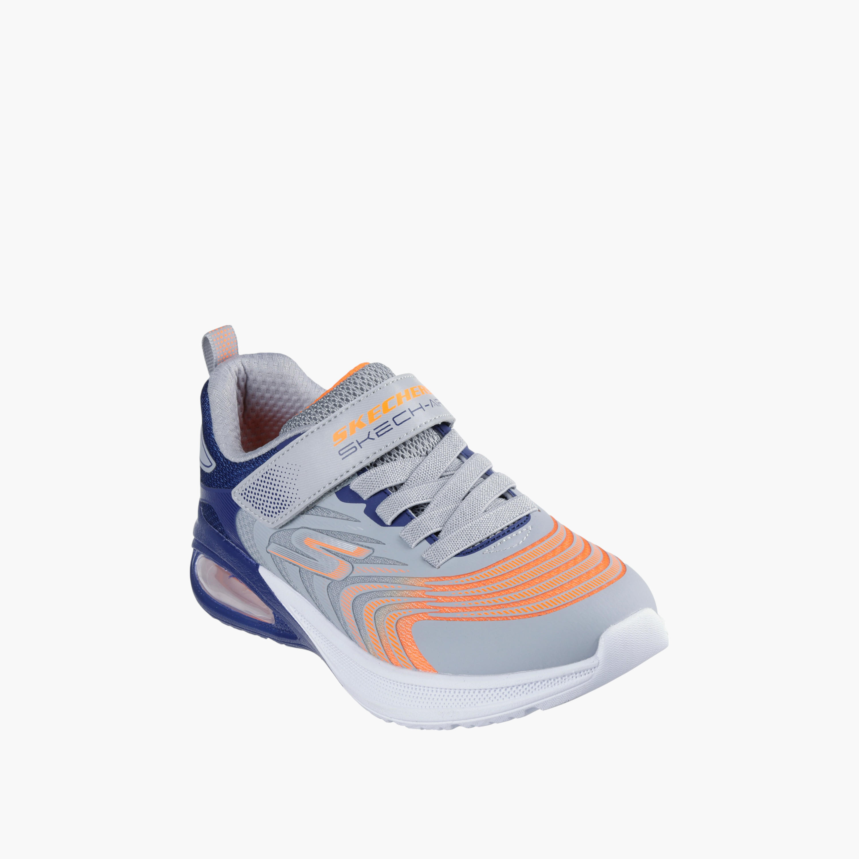Skechers Boys MICROSPEC MAX ADVANCE Hook & Loop Light-Up Ankle Sneakers-sports-boys-shoes-image-1
