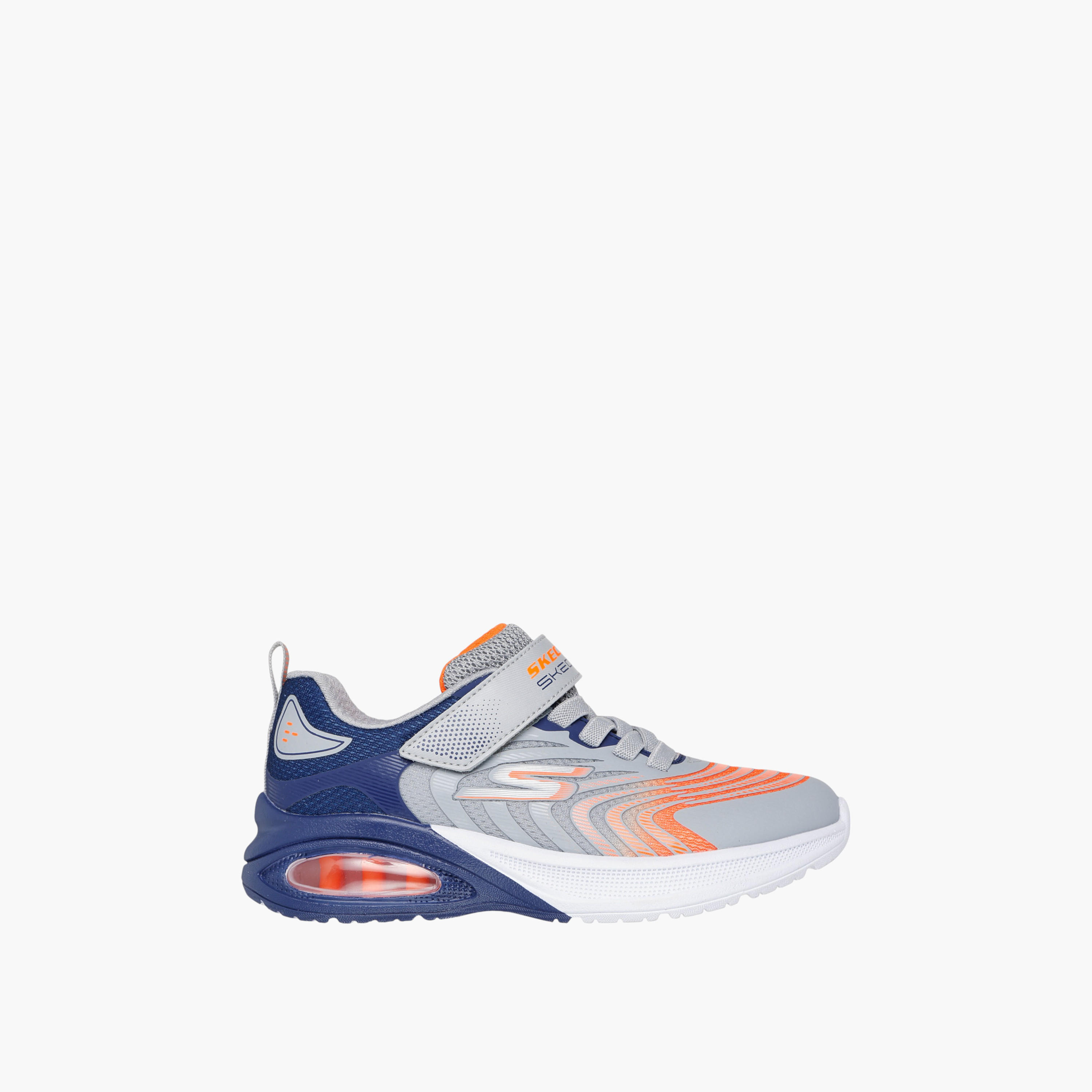 Skechers Boys MICROSPEC MAX ADVANCE Hook & Loop Light-Up Ankle Sneakers-sports-boys-shoes-image-2