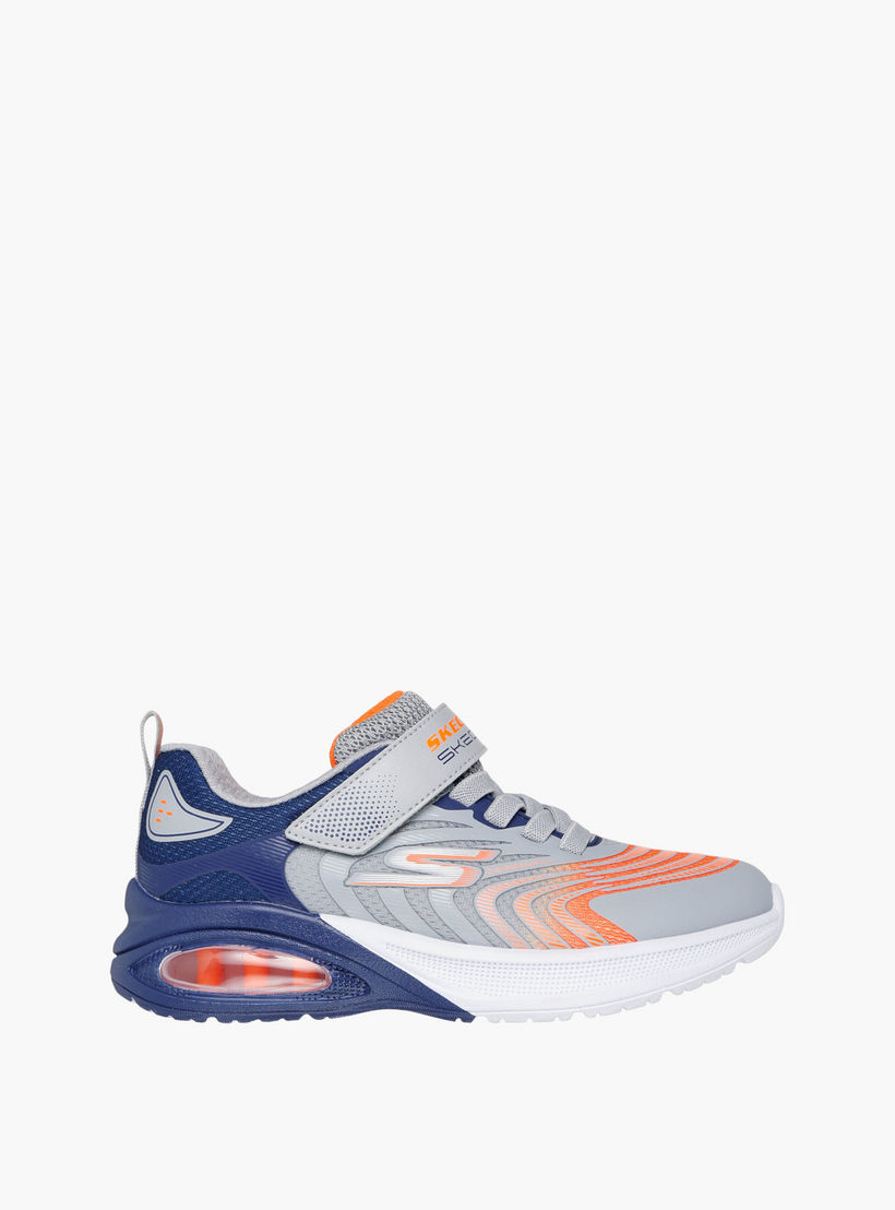 Skechers Boys MICROSPEC MAX ADVANCE Hook & Loop Light-Up Ankle Sneakers-sports-boys-shoes-image-2