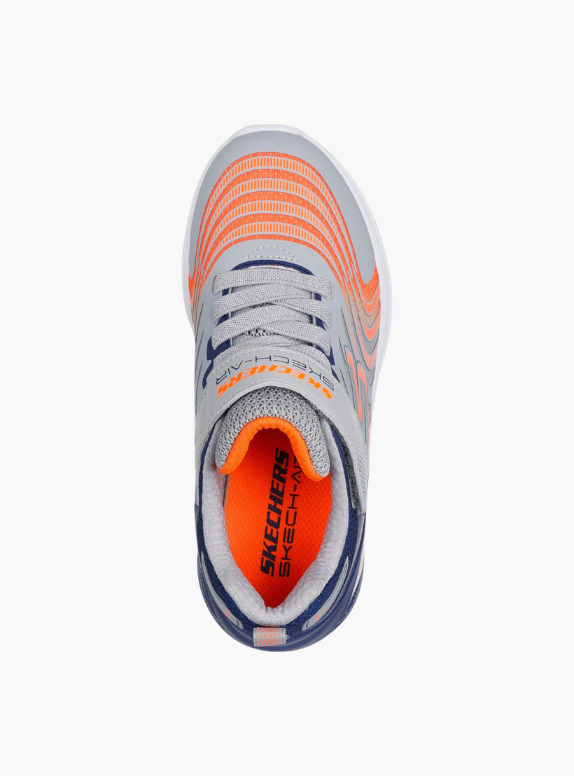 Skechers Boys MICROSPEC MAX ADVANCE Hook & Loop Light-Up Ankle Sneakers-sports-boys-shoes-image-3