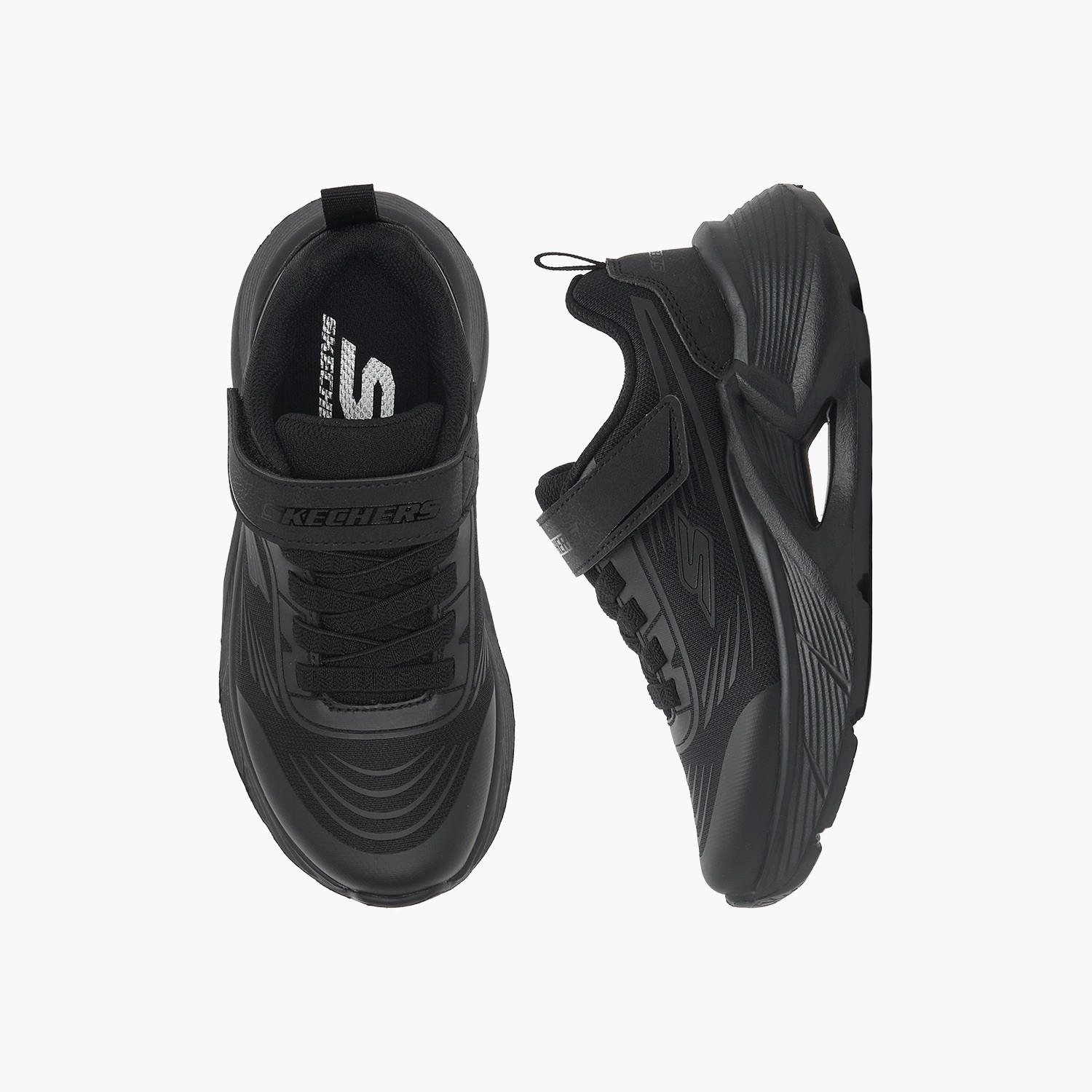 Skechers Kids Tidal-Tech Hook & Loop School Shoes-sports-boys-shoes-image-1
