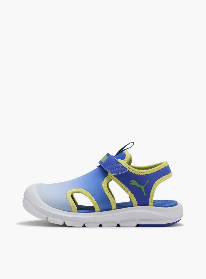 Puma Boys Fun Racer Come On V Hook & Loop Strap Sandals-sports-boys-shoes-image-3
