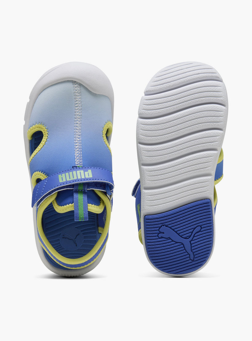 Puma Boys Fun Racer Come On V Hook & Loop Strap Sandals-sports-boys-shoes-image-4