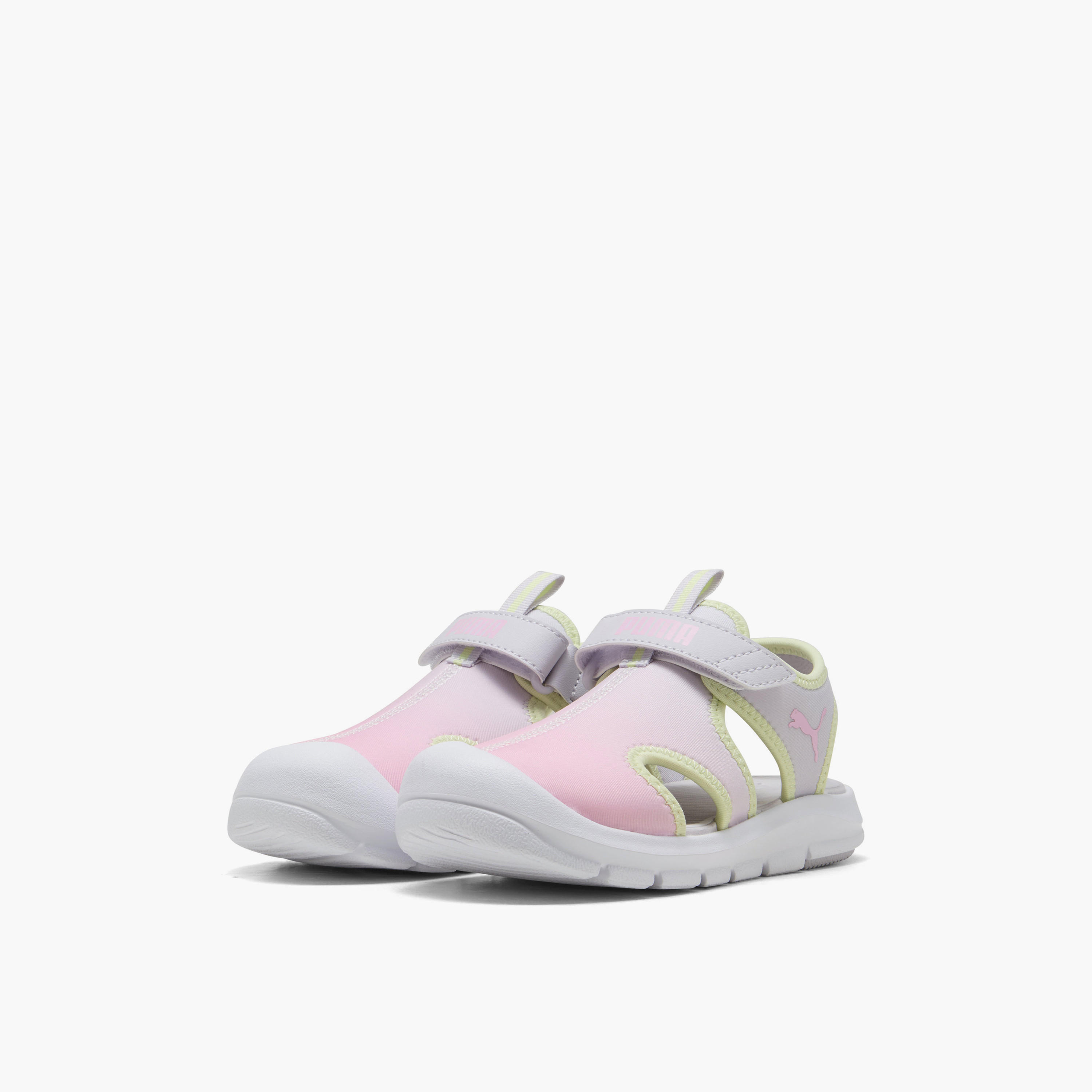 Puma Girls Fun Racer Come On V Hook & Loop Strap Sandals-sports-girls-shoes-image-1