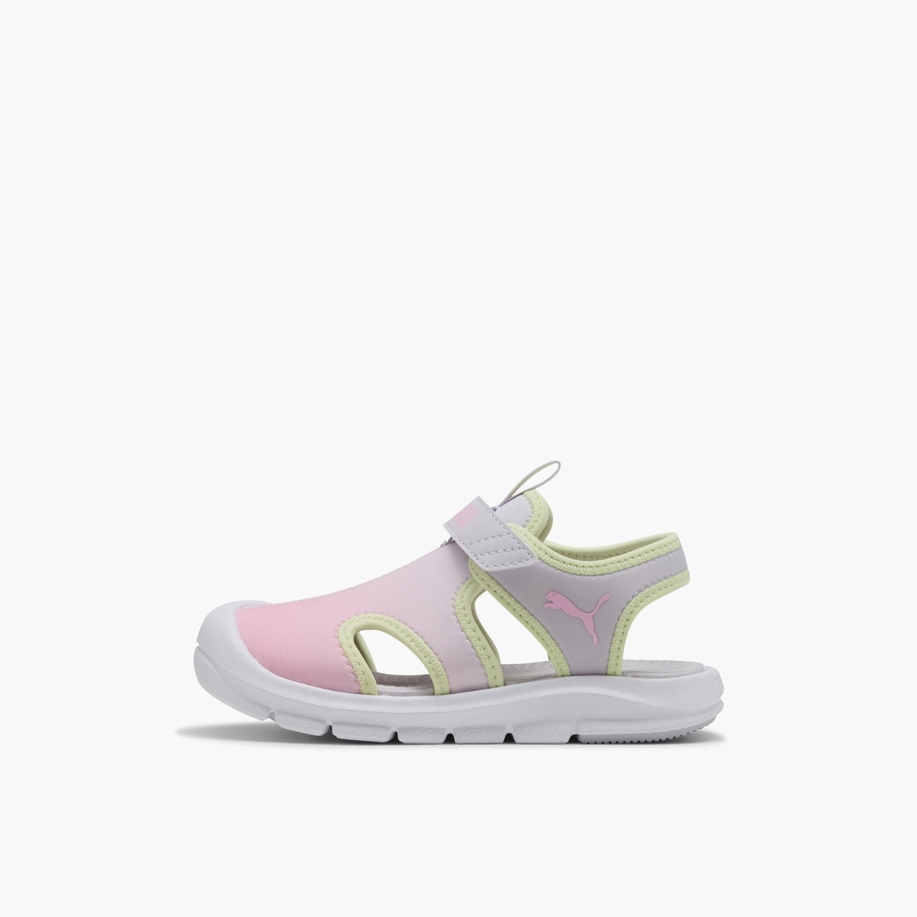 Puma Girls Fun Racer Come On V Hook & Loop Strap Sandals-sports-girls-shoes-image-3