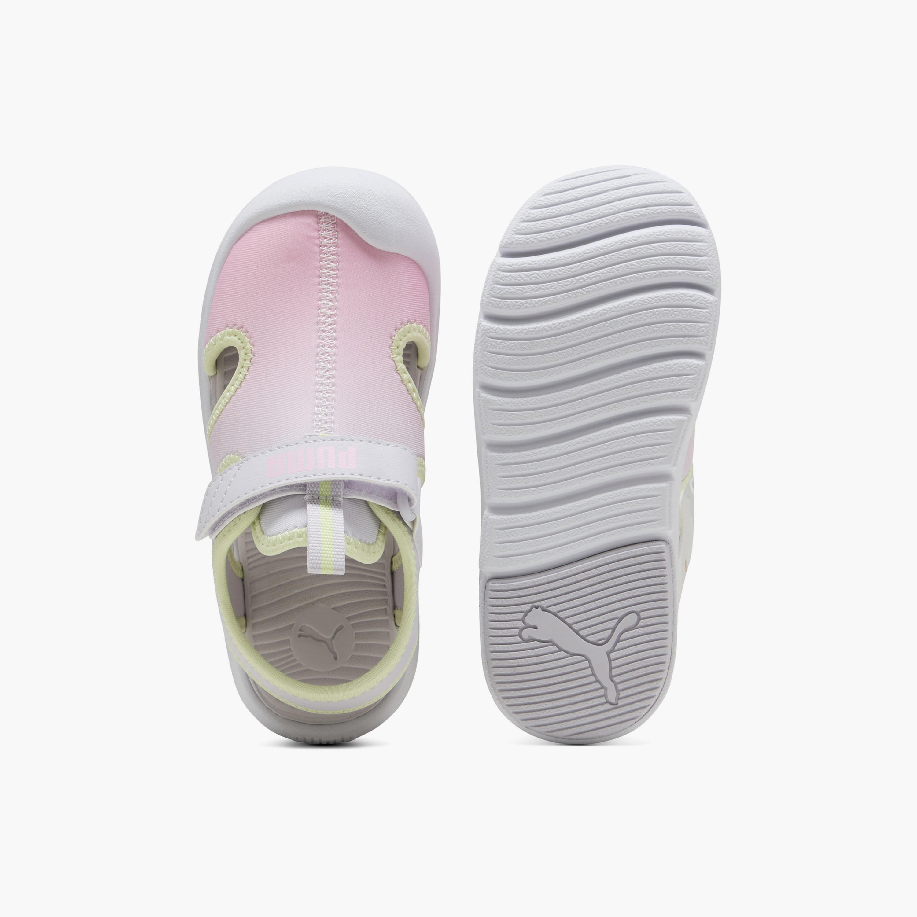 Puma Girls Fun Racer Come On V Hook & Loop Strap Sandals-sports-girls-shoes-image-4