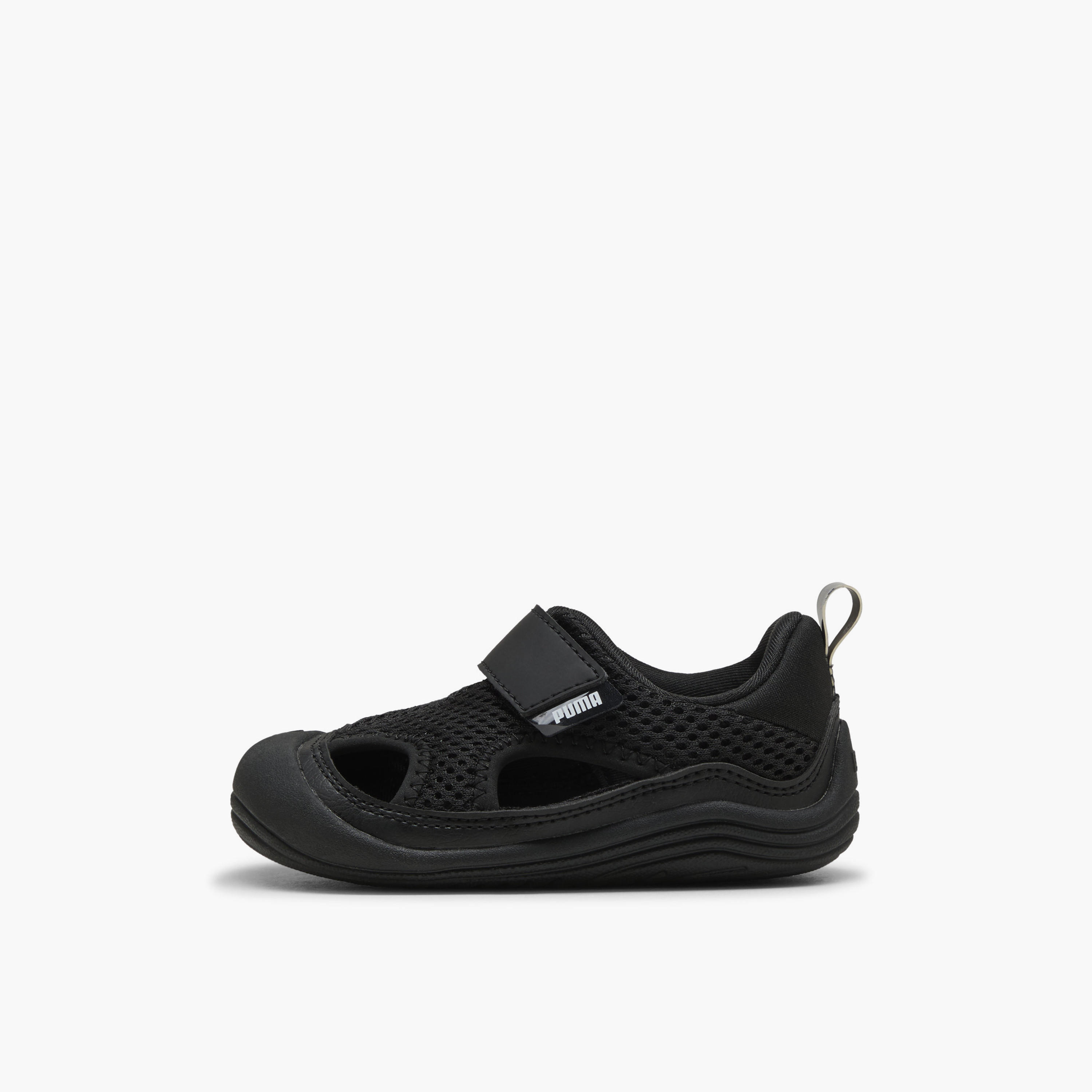 Puma Kitten Summer V Ankle Sneakers with Hook & Loop Closure-baby-girls-shoes-closedshoes-image-2