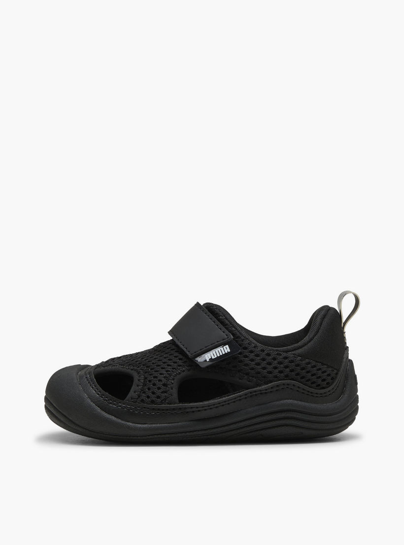 Puma Kitten Summer V Ankle Sneakers with Hook & Loop Closure-baby-girls-shoes-closedshoes-image-2