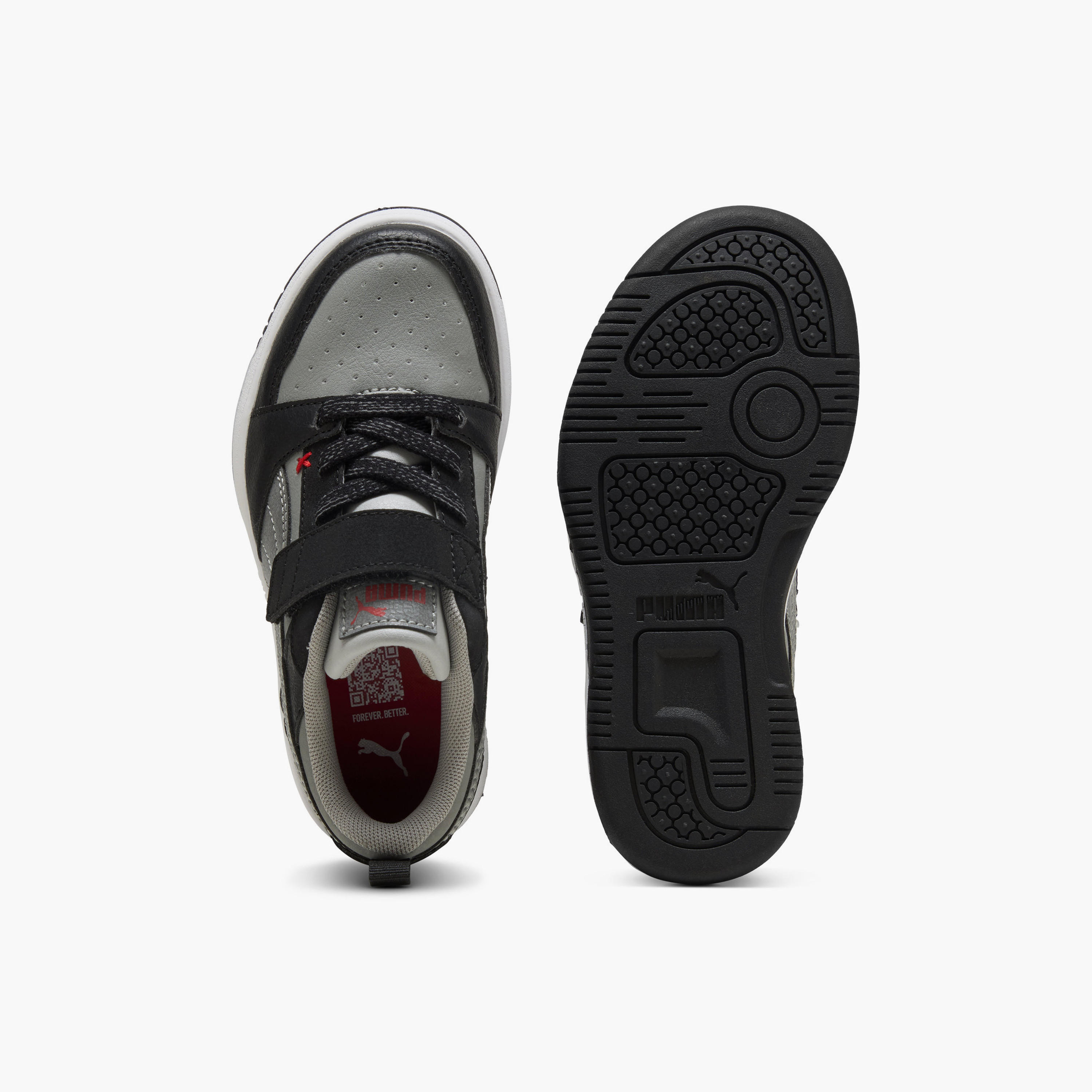 Puma Kids Rebound V6 Lo MID 90s Hook & Loop Sneakers-girls-shoes-sneakers-image-4