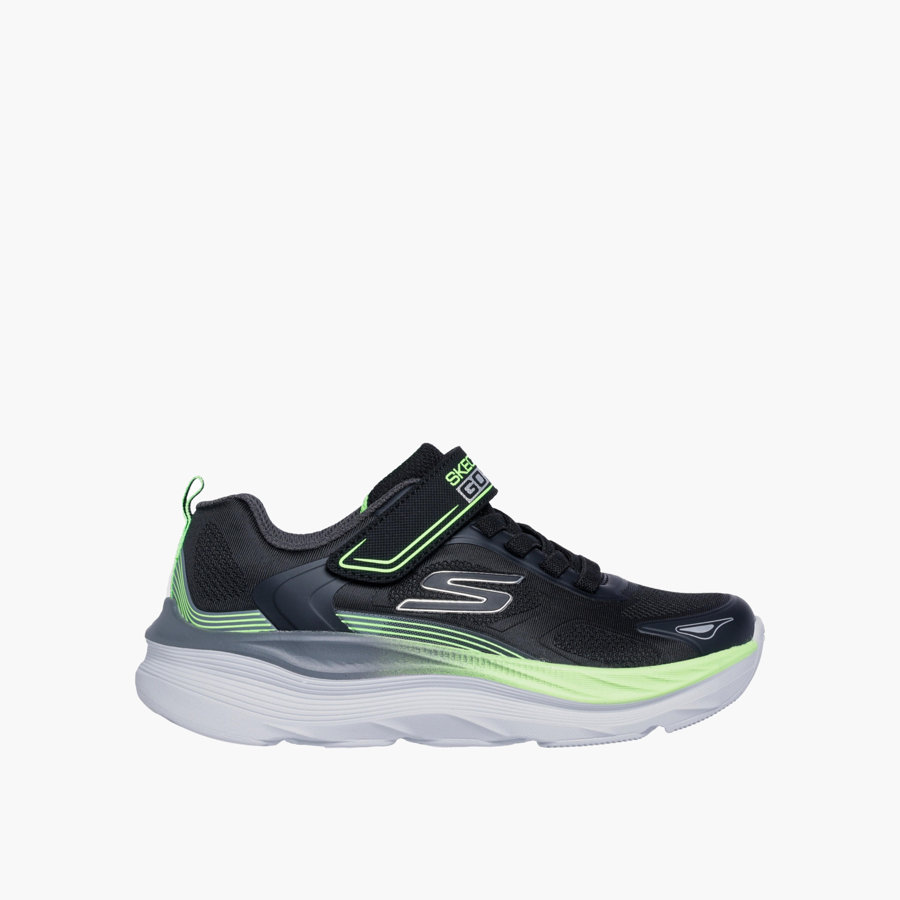 Skechers Boys MAX RUN Panelled Hook & Loop Running Sports Shoes-boys-shoes-sneakers-image-1