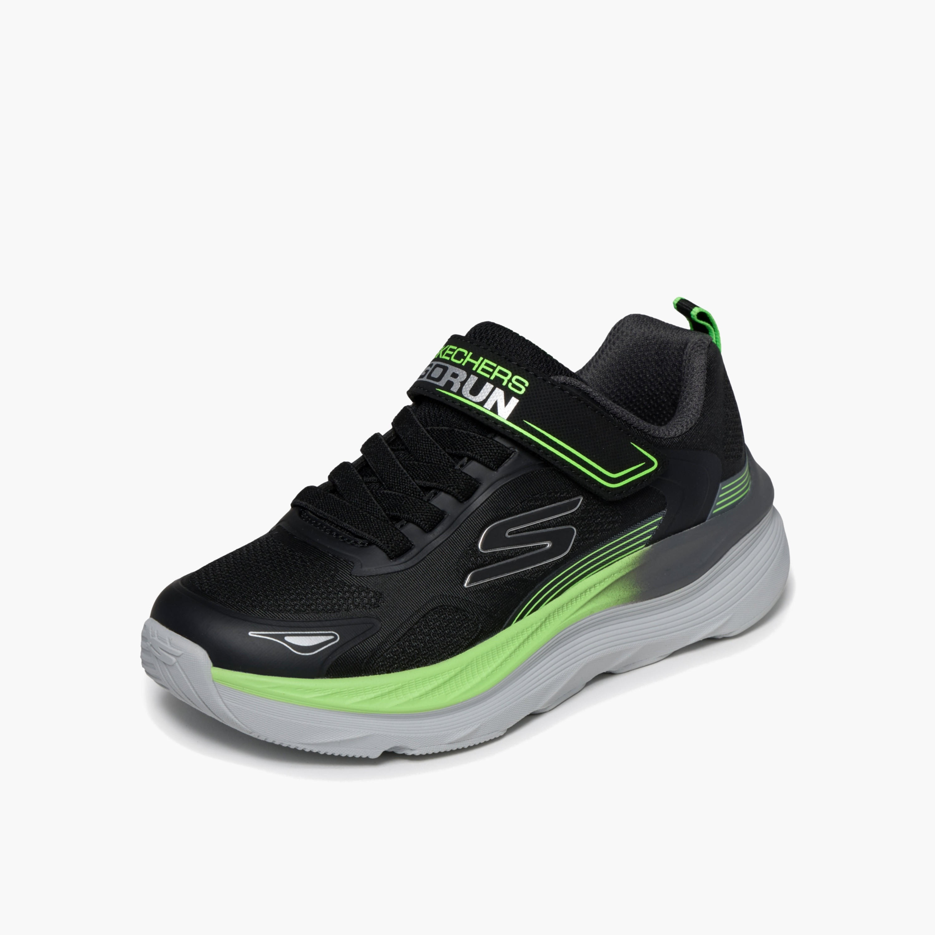 Skechers Boys MAX RUN Panelled Hook & Loop Running Sports Shoes-boys-shoes-sneakers-image-2