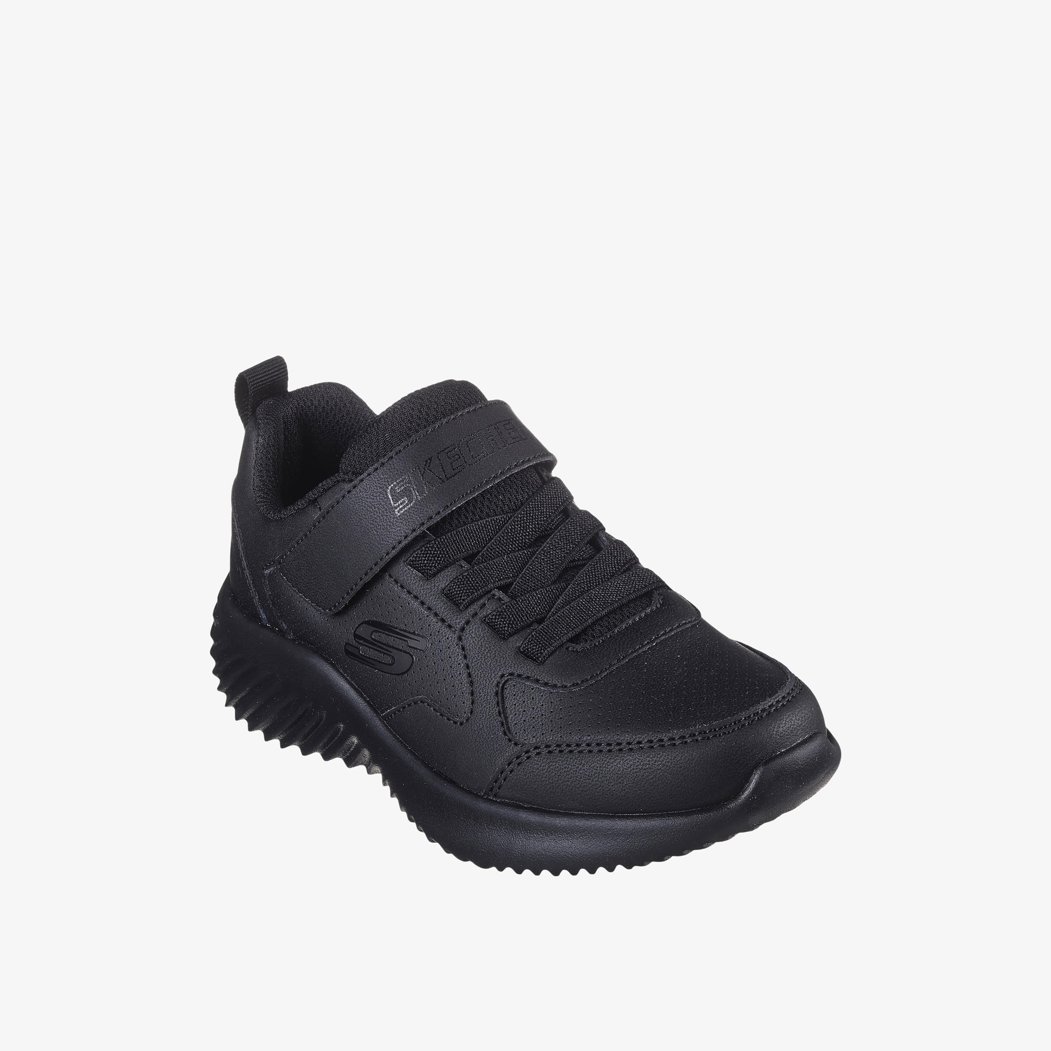 Skechers Kids' Monotone Shoes with Hook and Loop Closure - BOUNDER-boys-shoes-schoolshoes-image-1