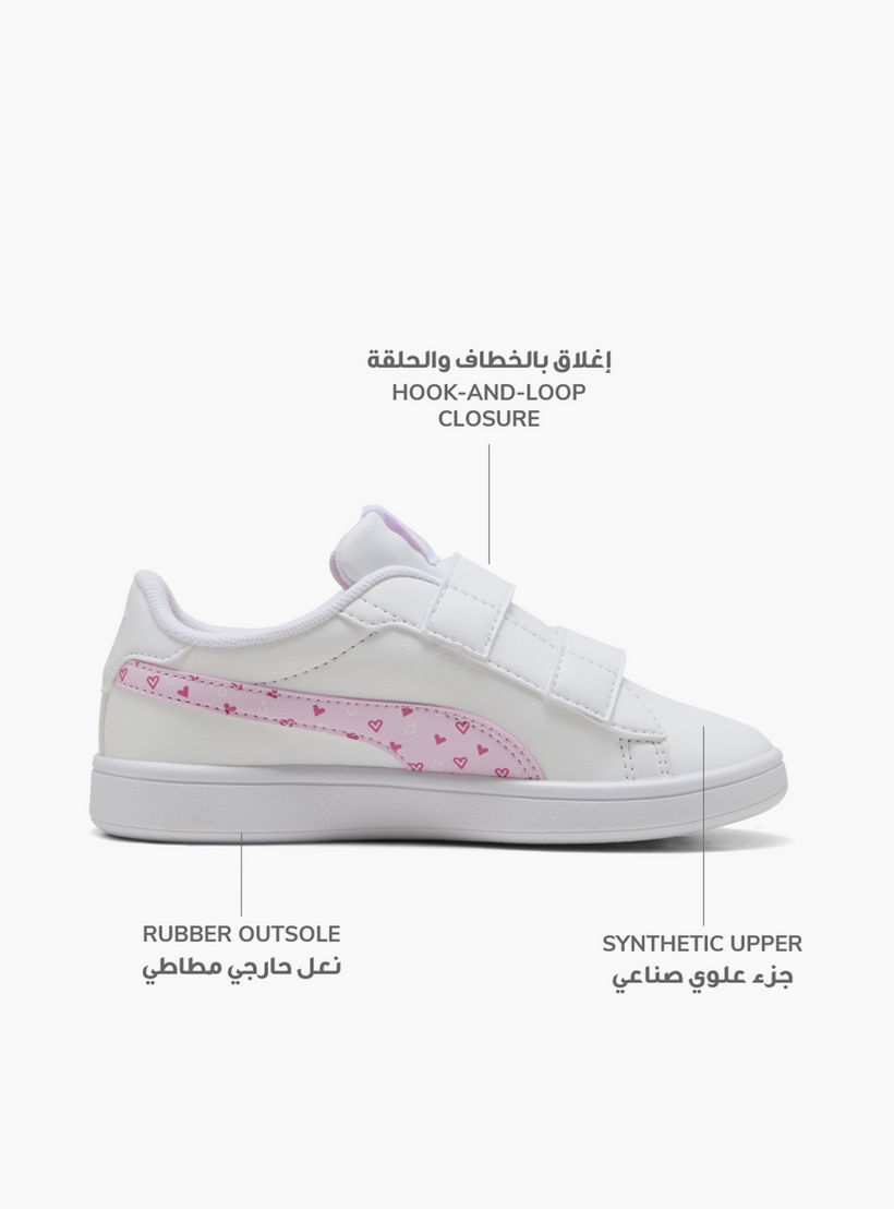 حذاء رياضي بشريط إغلاق لاصق سماش 3.0 هارتي في للبنات من بوما-sports-girls-shoes-image-2
