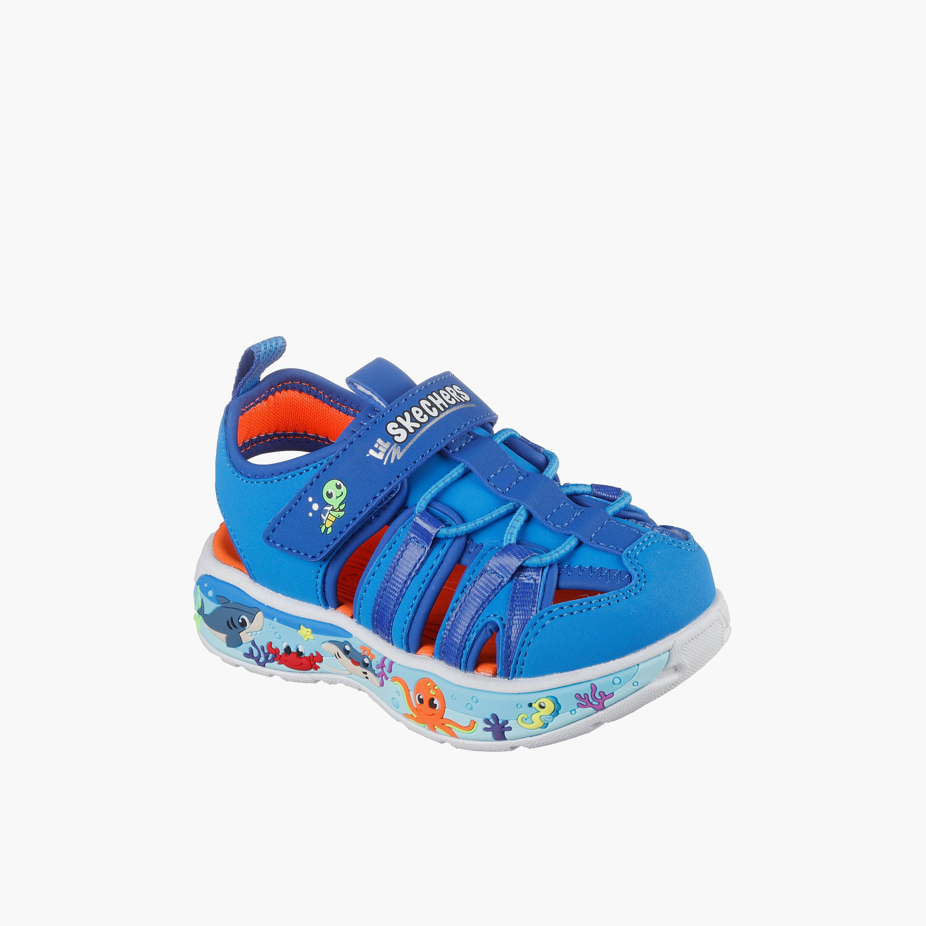 Skechers PLAY SCENE SPLASH Sandals with Hook & Loop Sandals - 407041N-LTBL-CP-baby-boys-shoes-sandals-image-1