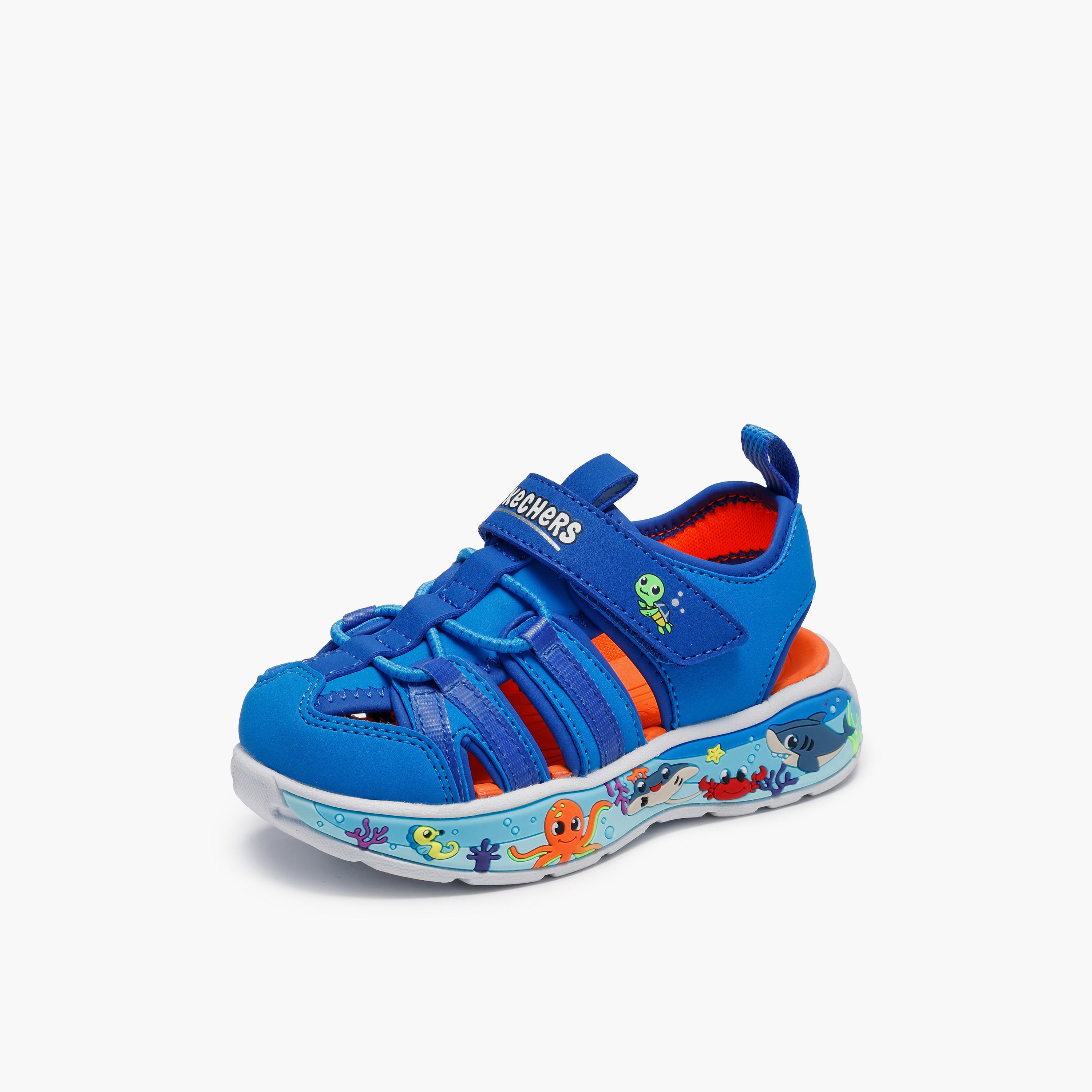 Skechers PLAY SCENE SPLASH Sandals with Hook & Loop Sandals - 407041N-LTBL-CP-baby-boys-shoes-sandals-image-4